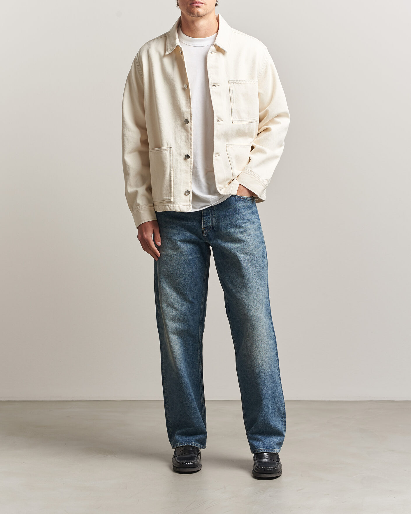 Heren | Overhemden | Samsøe Samsøe | Chore Denim Overshirt Soft Natural