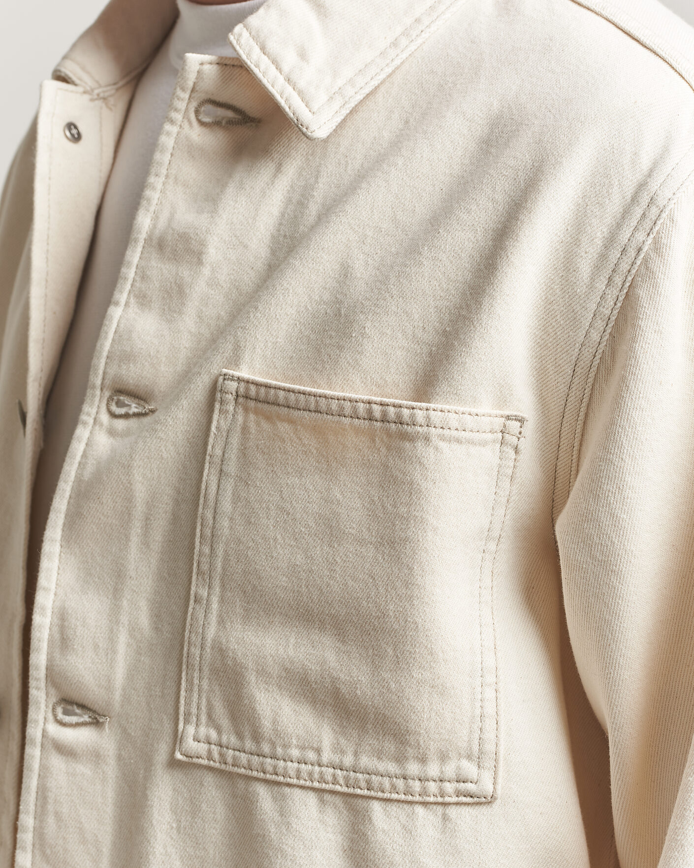 Heren | Overhemden | Samsøe Samsøe | Chore Denim Overshirt Soft Natural
