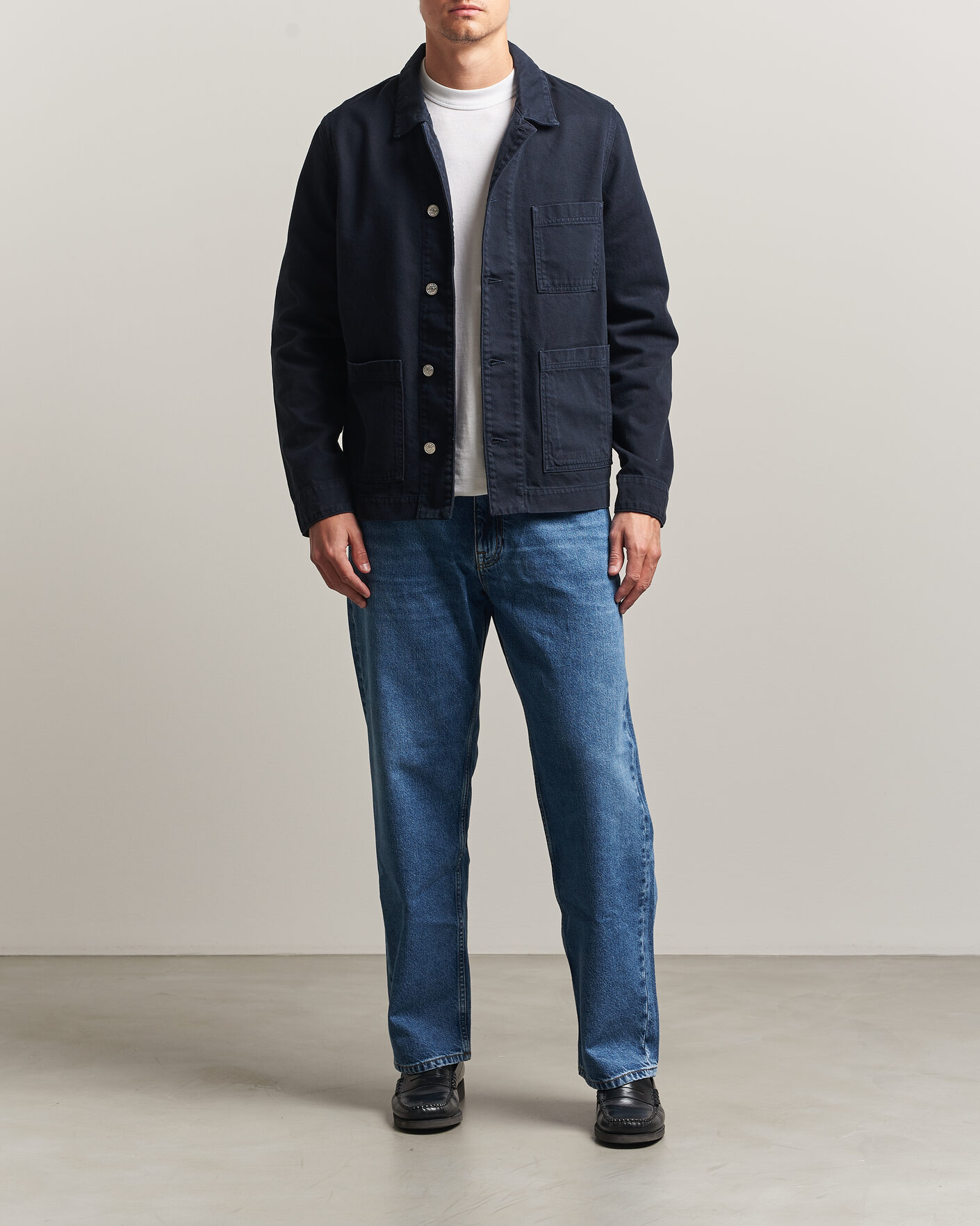 Heren | Overhemden | Samsøe Samsøe | New Worker Overshirt Salute Navy