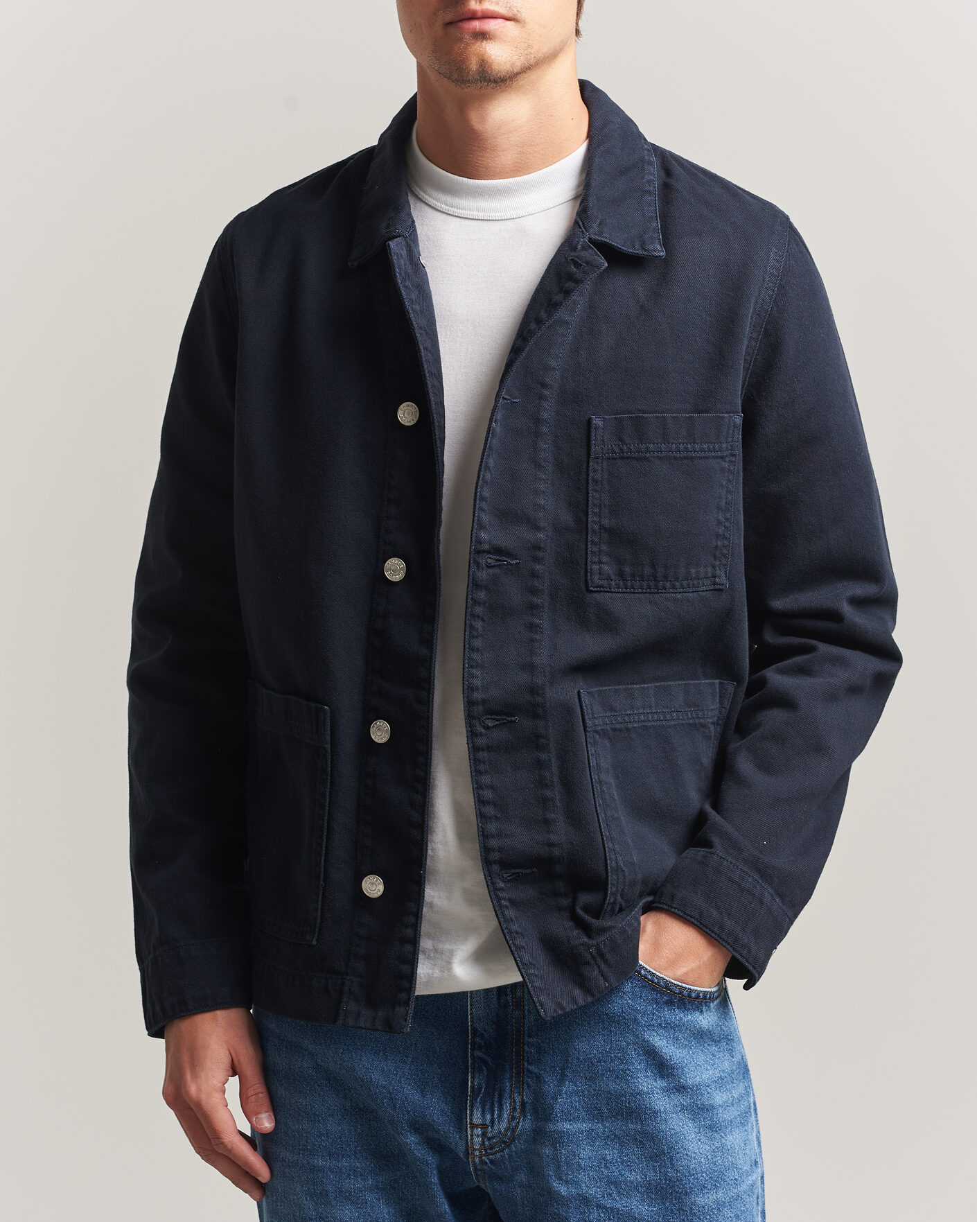 Heren | Overhemden | Samsøe Samsøe | New Worker Overshirt Salute Navy