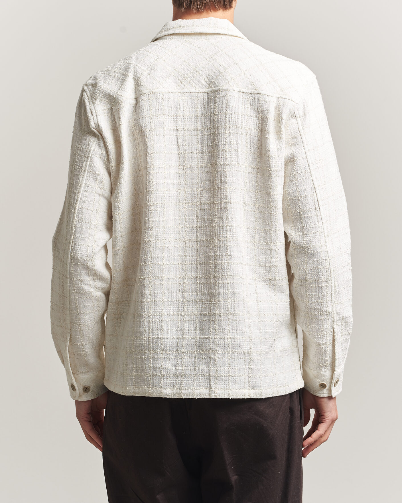 Heren | Overhemden | Samsøe Samsøe | Damon Checked Overshirt Silver Birch