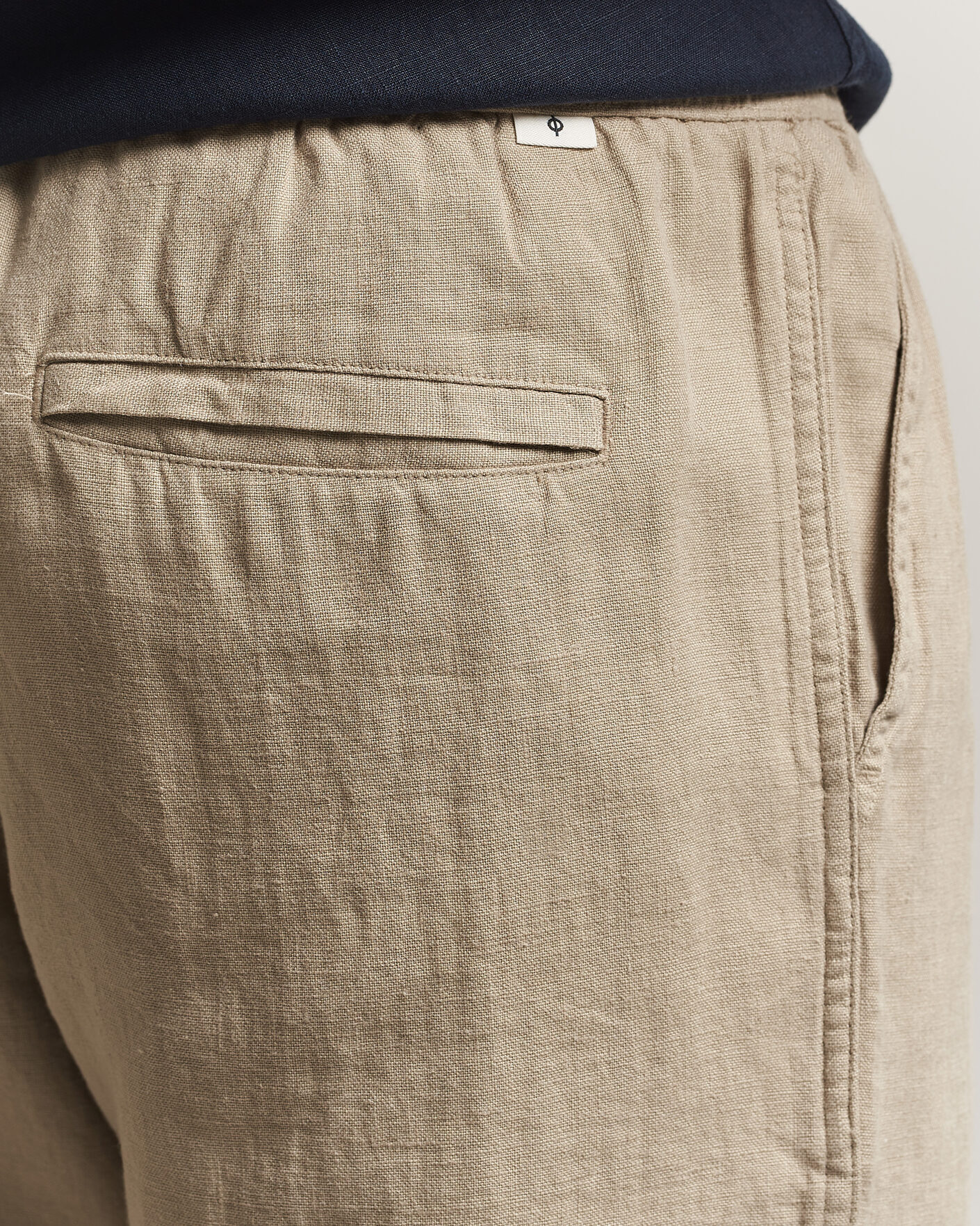 Heren | Broeken | Samsøe Samsøe | Jabari Linen Drawstring Trousers Aluminum