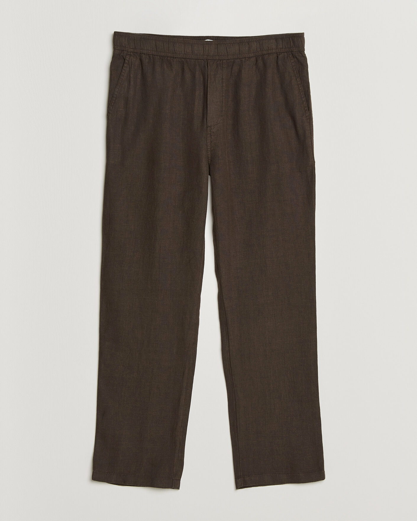 Heren | Broeken | Samsøe Samsøe | Jabari Linen Drawstring Trousers Turkish Coffee