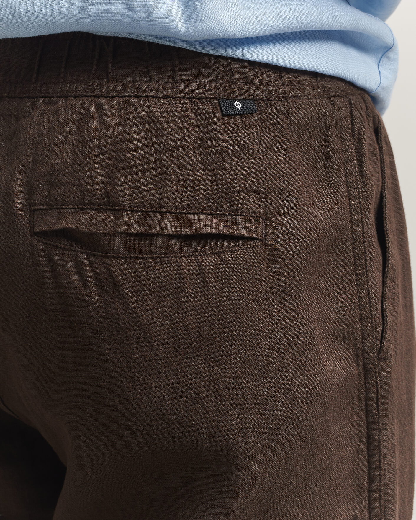 Heren | Broeken | Samsøe Samsøe | Jabari Linen Drawstring Trousers Turkish Coffee
