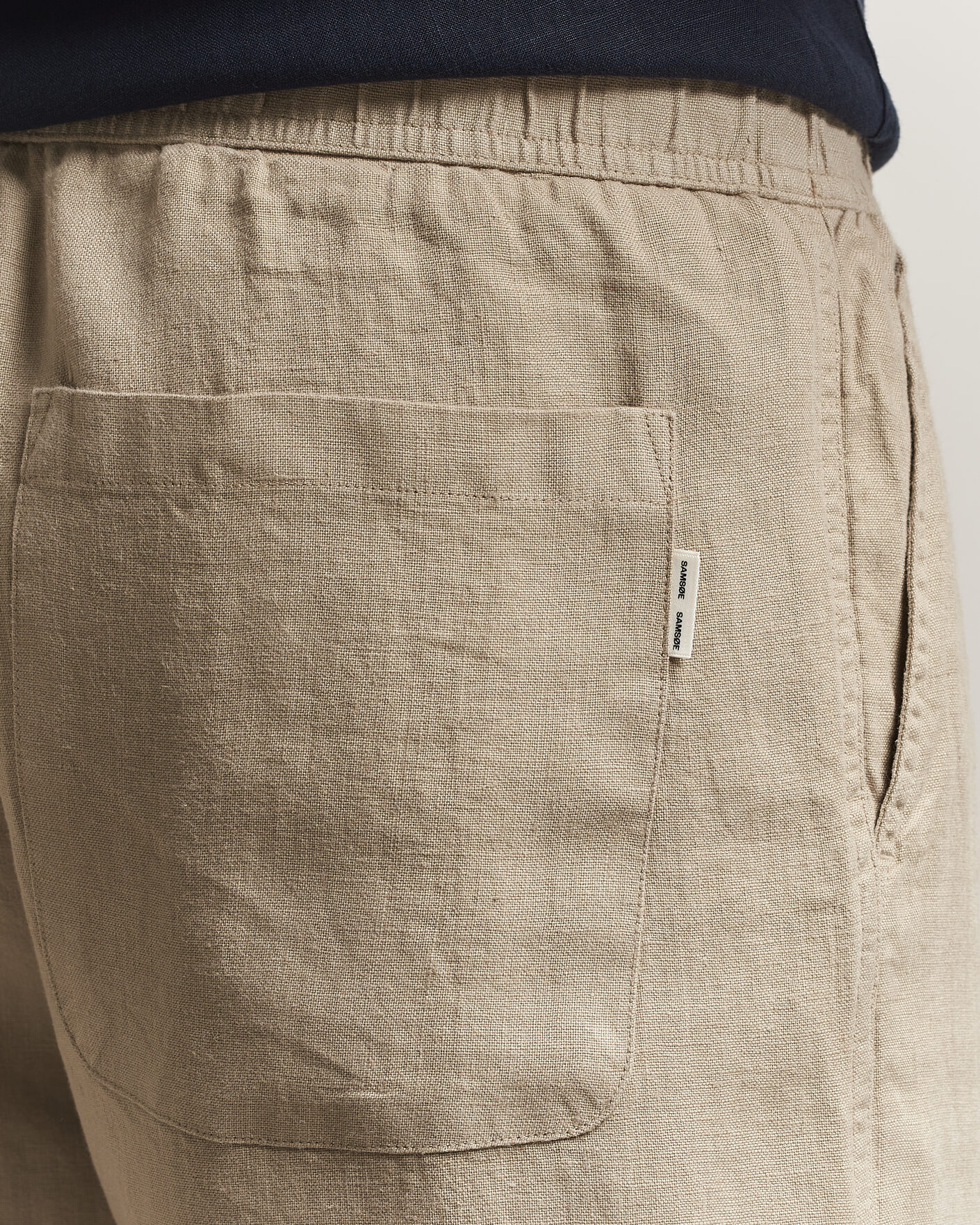 Heren | Korte broek | Samsøe Samsøe | Jabari Linen Drawstring Shorts Aluminum