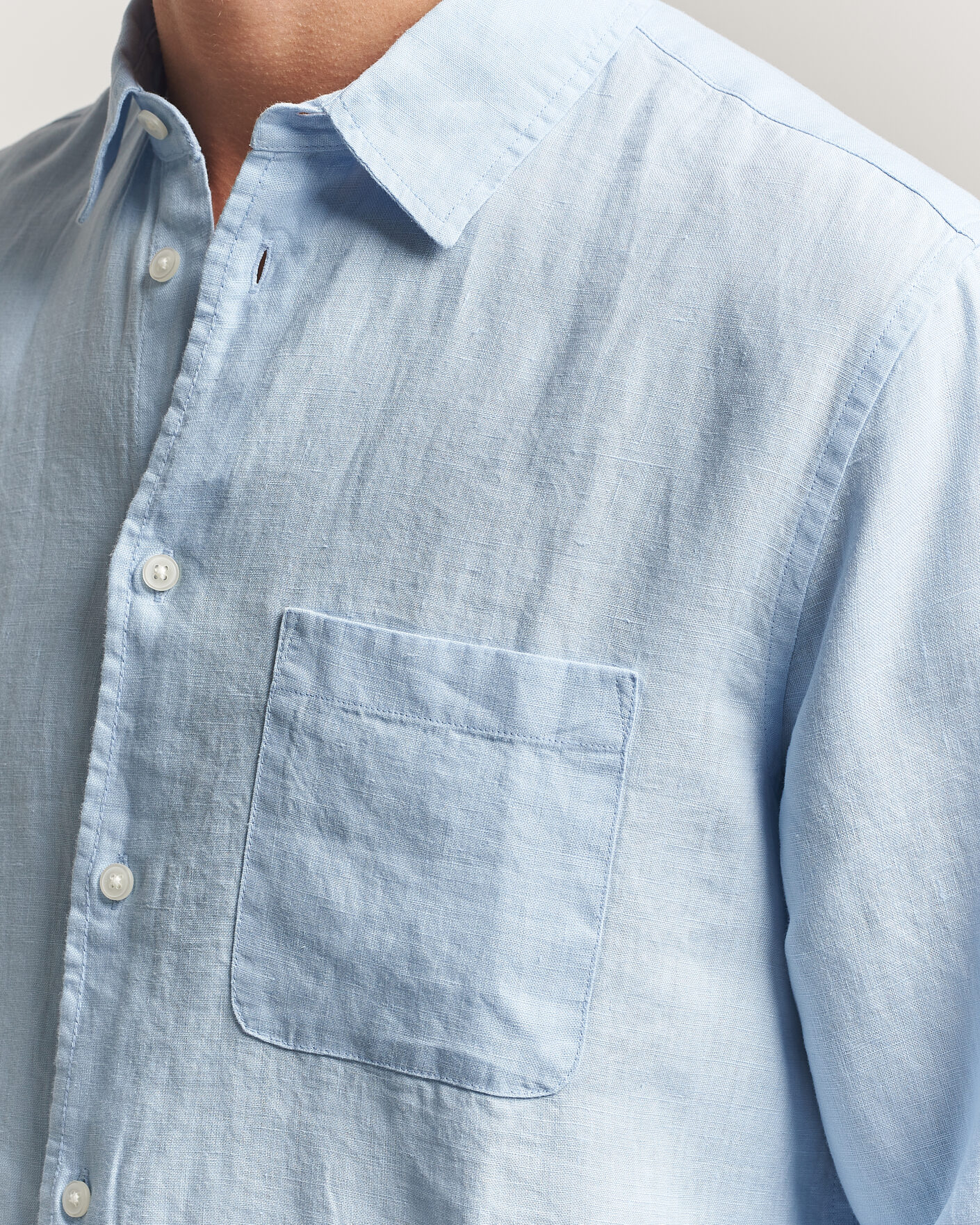Heren | Overhemden | Samsøe Samsøe | Liam Linen Shirt Windsurfer
