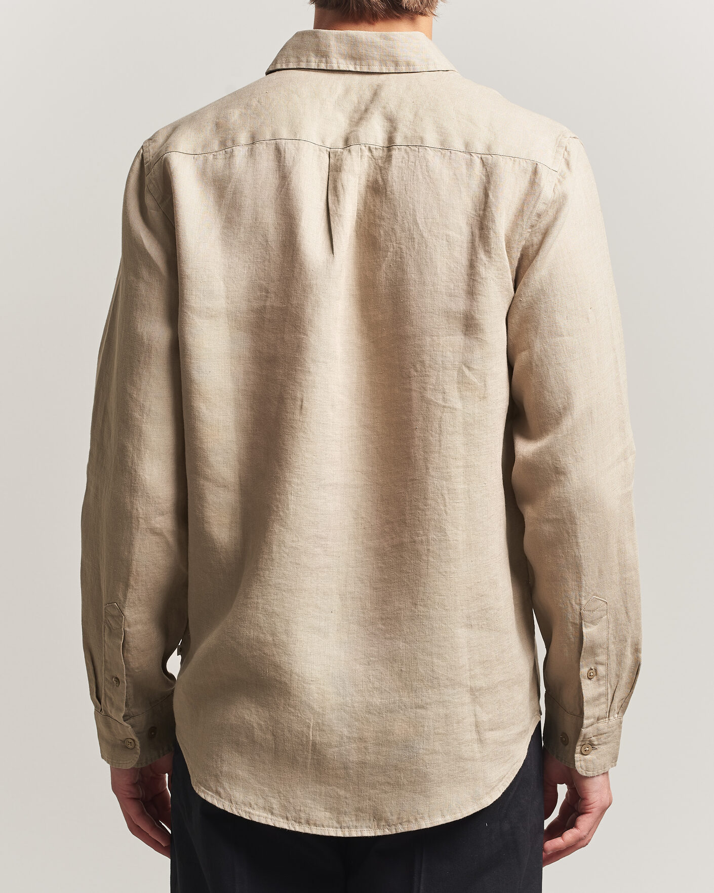 Heren | Overhemden | Samsøe Samsøe | Liam Linen Shirt Aluminum