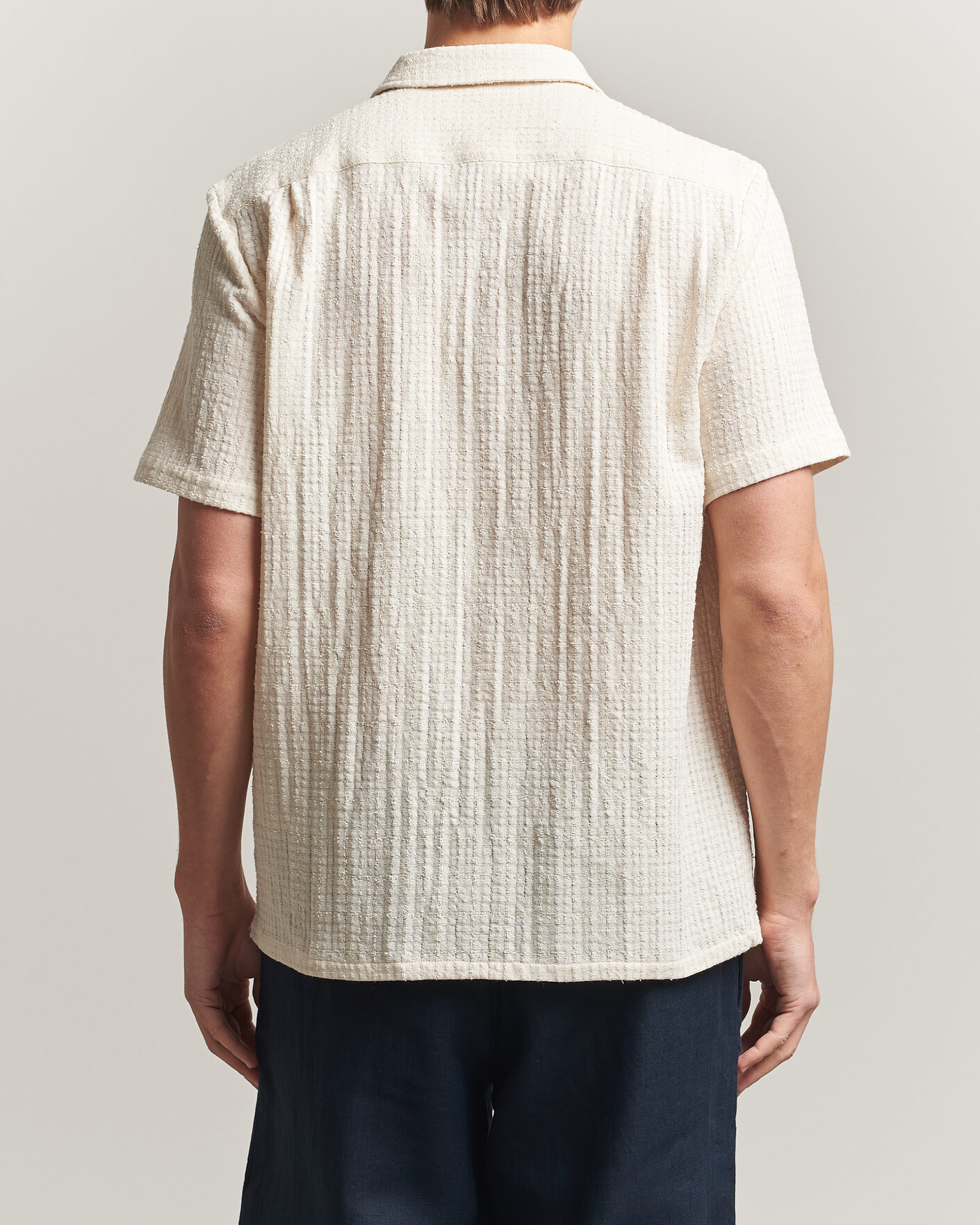 Heren | Overhemden | Samsøe Samsøe | Avan Structured Short Sleeve Shirt Clear Cream