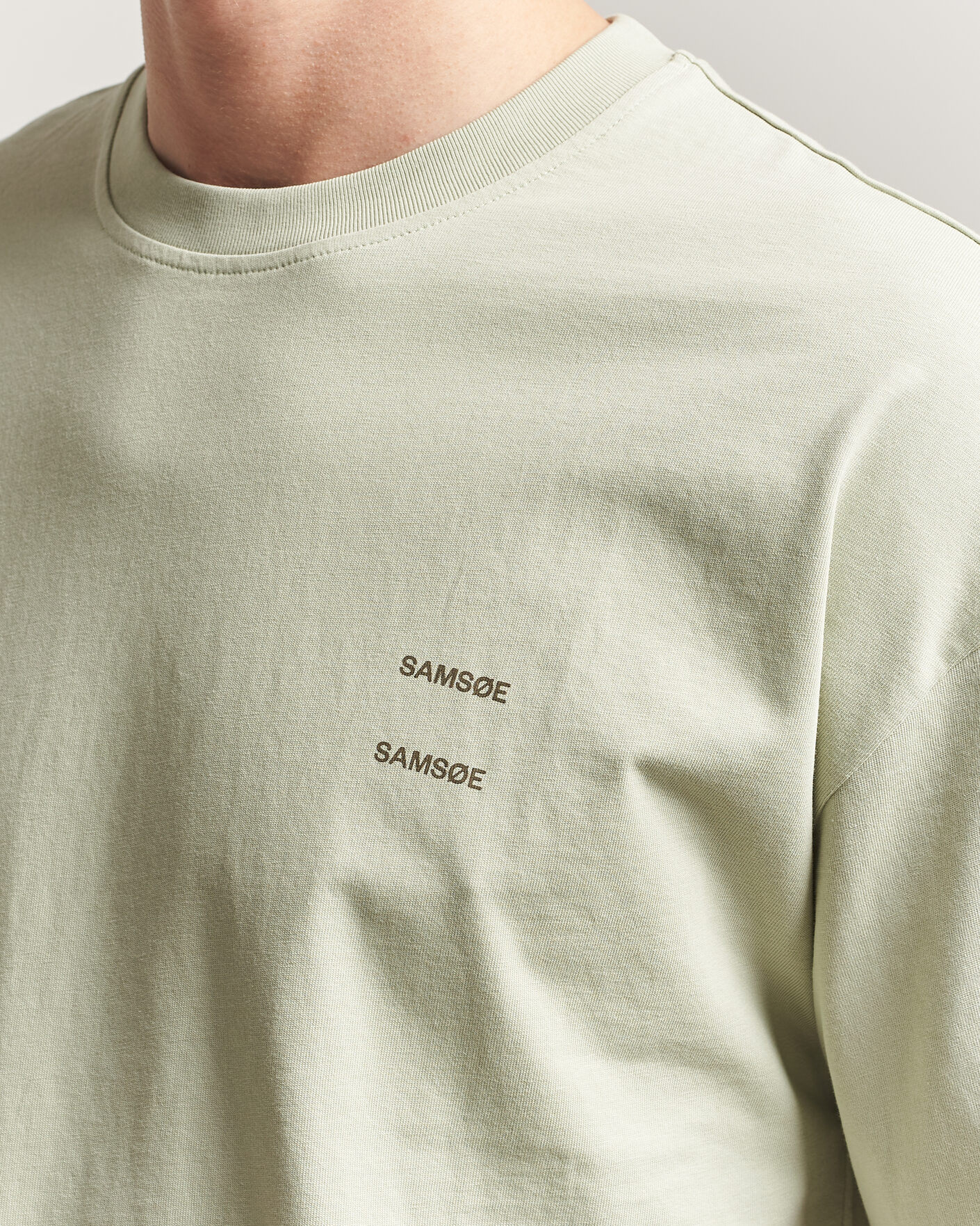 Heren | T-shirts | Samsøe Samsøe | Joel Organic Cotton T-Shirt Desert Sage