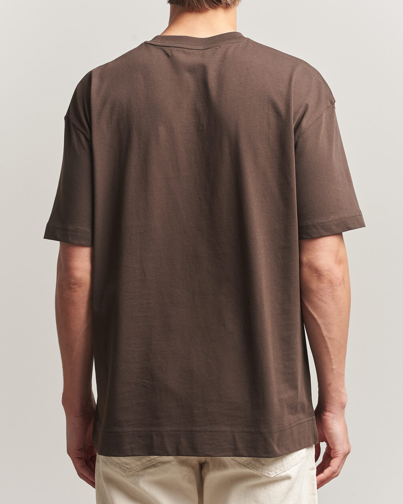 Heren | T-shirts | Samsøe Samsøe | Joel Organic Cotton T-Shirt Turkish Coffee