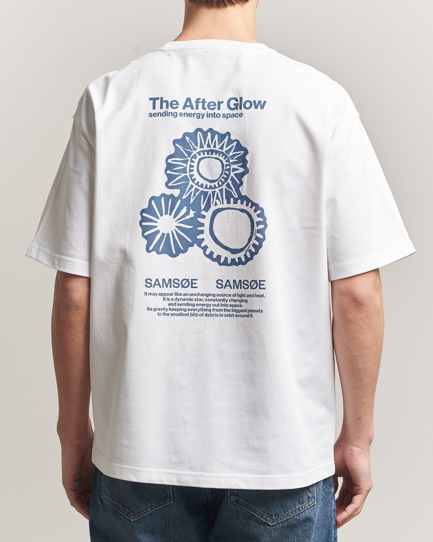 Heren | T-shirts | Samsøe Samsøe | Uni Printed T-shirt White