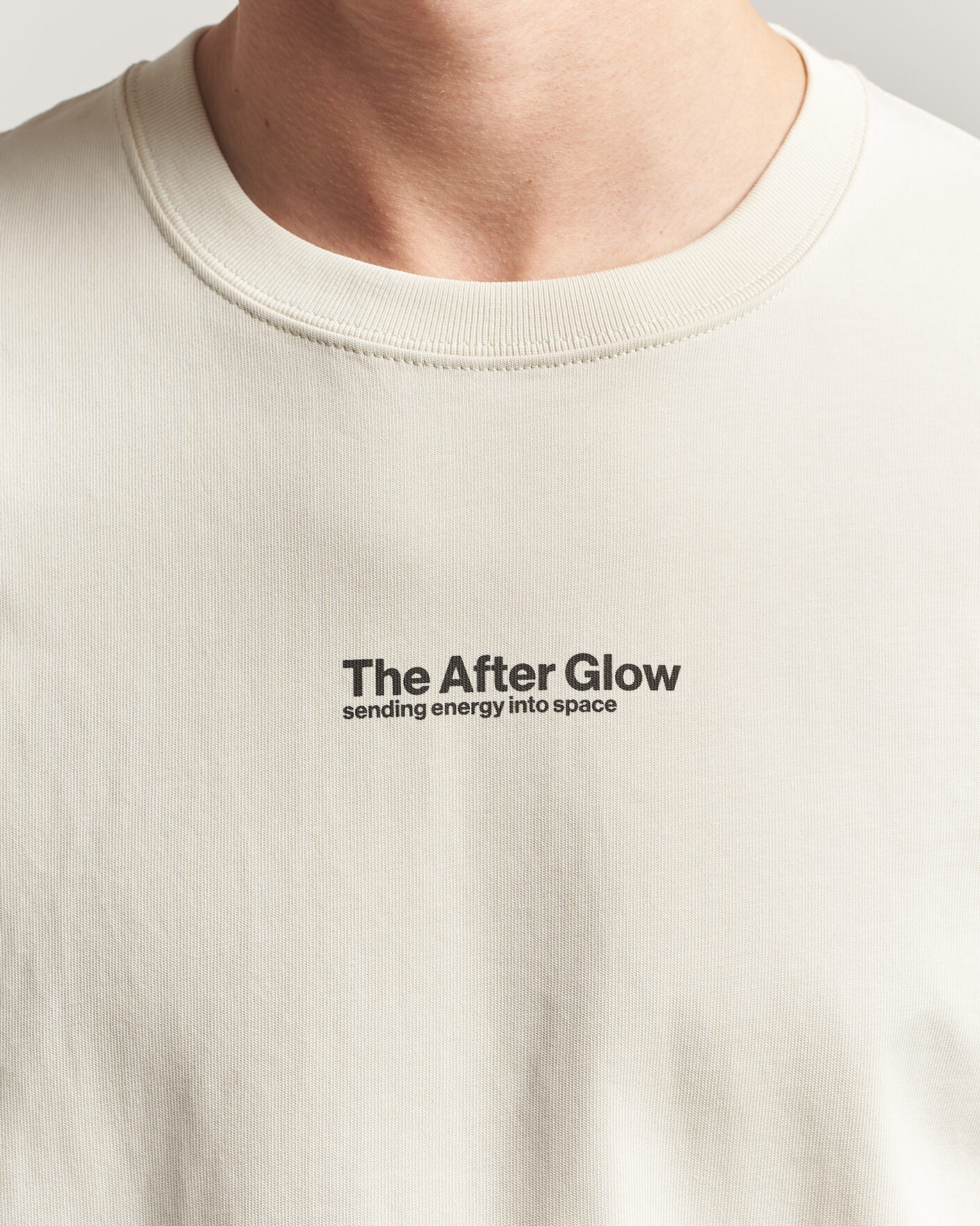 Heren | T-shirts | Samsøe Samsøe | Uni Printed T-shirt Beige