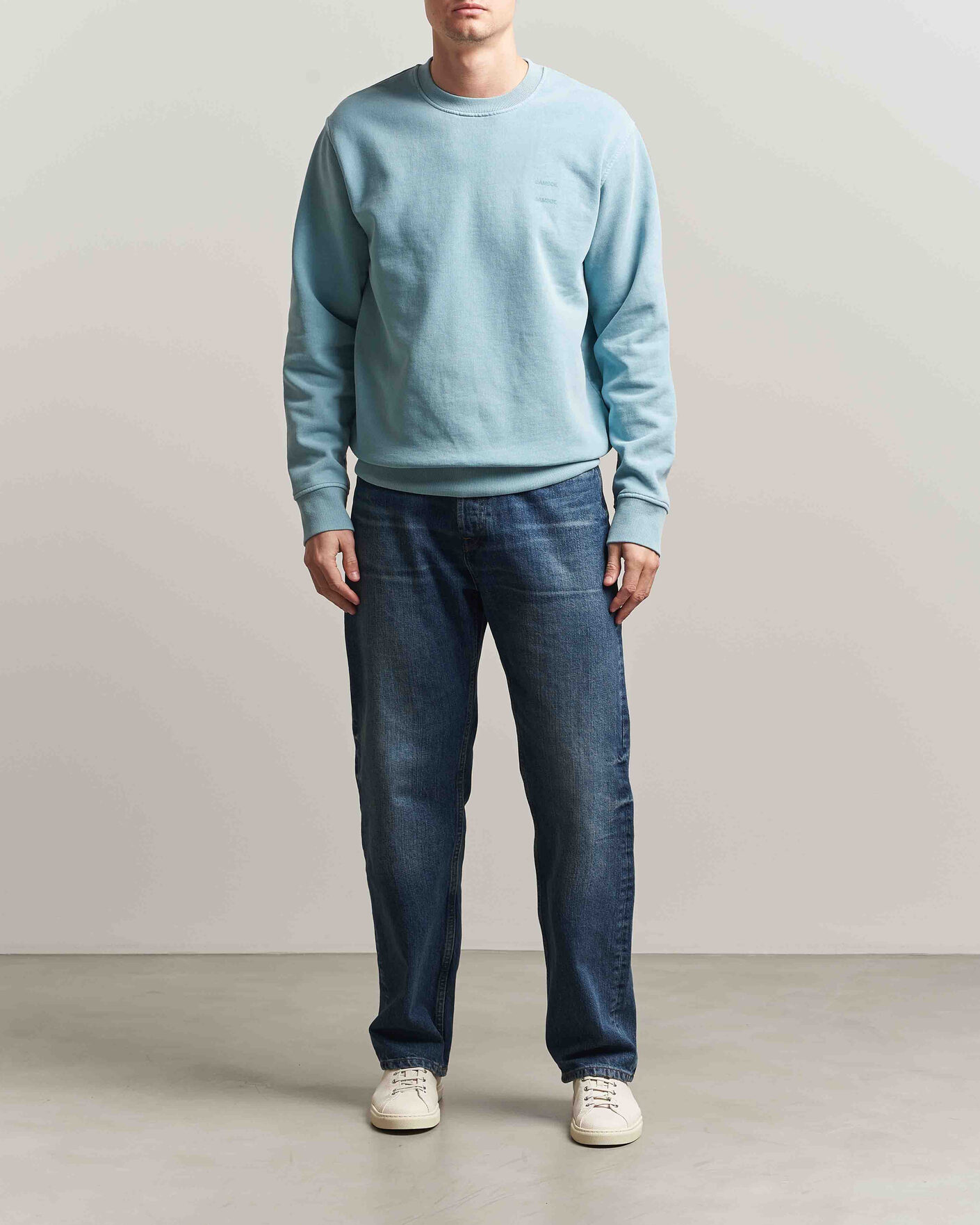 Heren | Truien | Samsøe Samsøe | Joel Organic Washed Cotton Sweatshirt Tourmaline