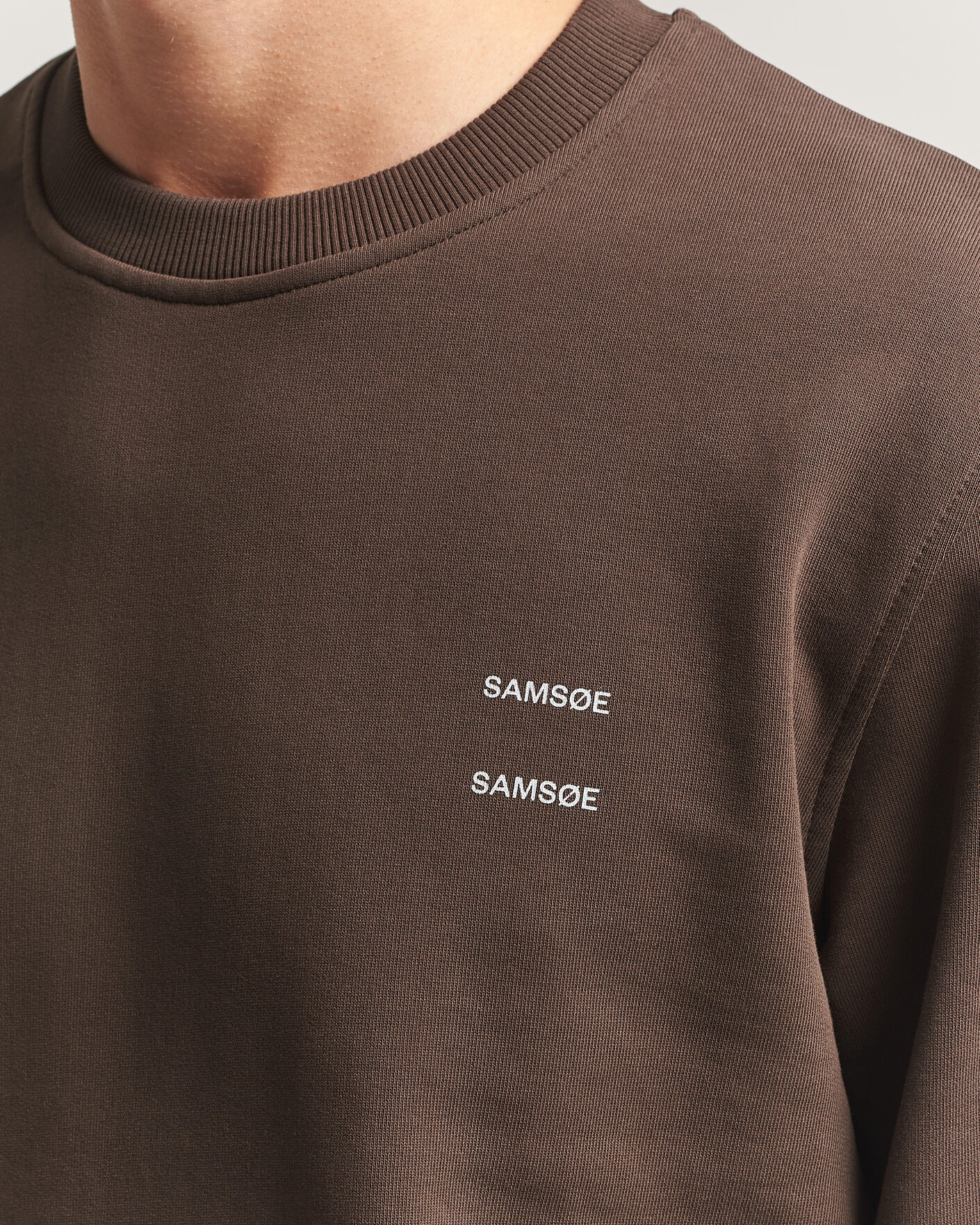 Heren | Truien | Samsøe Samsøe | Joel Organic Cotton Sweatshirt Turkish Coffee