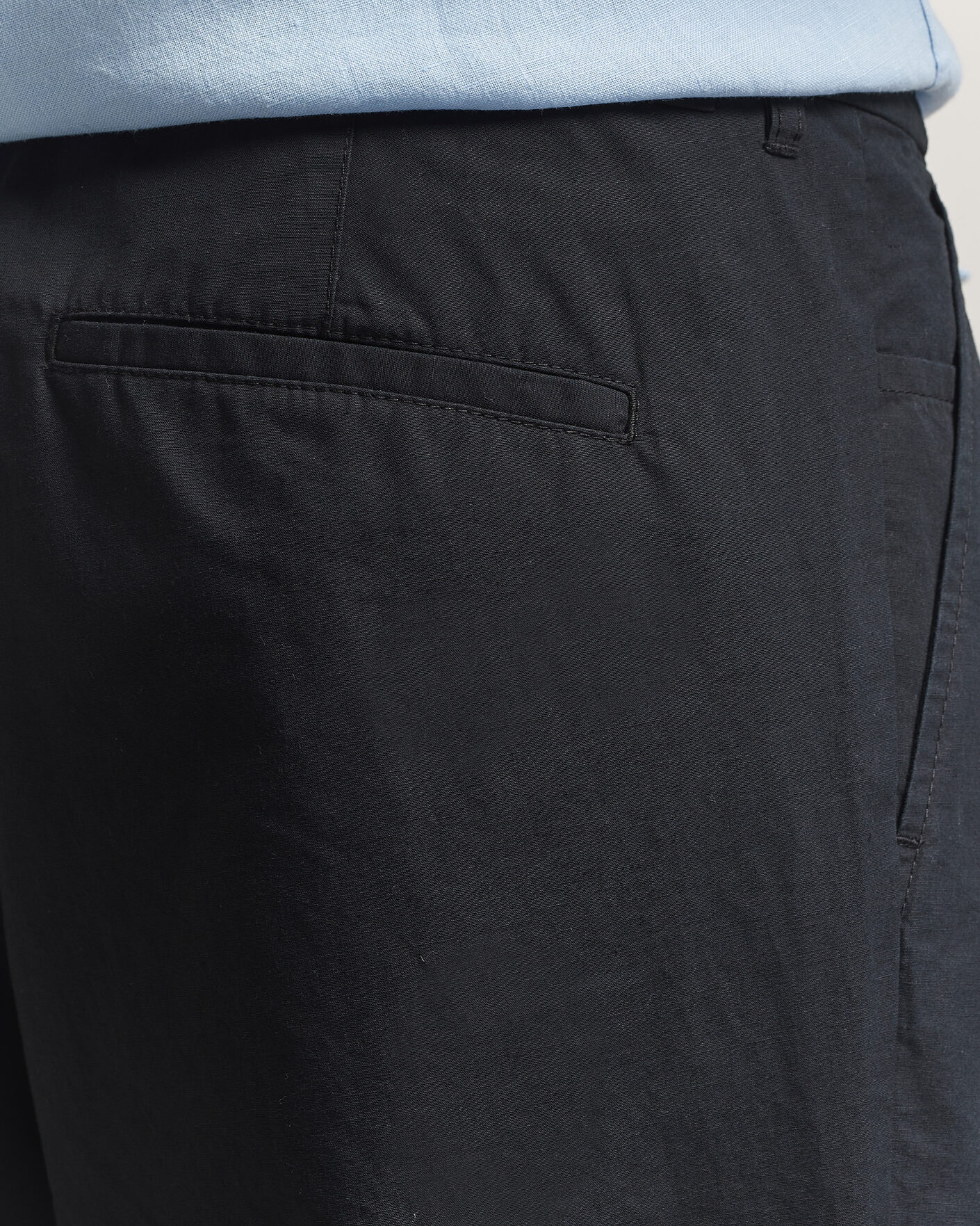 Heren | Broeken | Samsøe Samsøe | Valentin Cotton/Linen Pleated Trousers Black