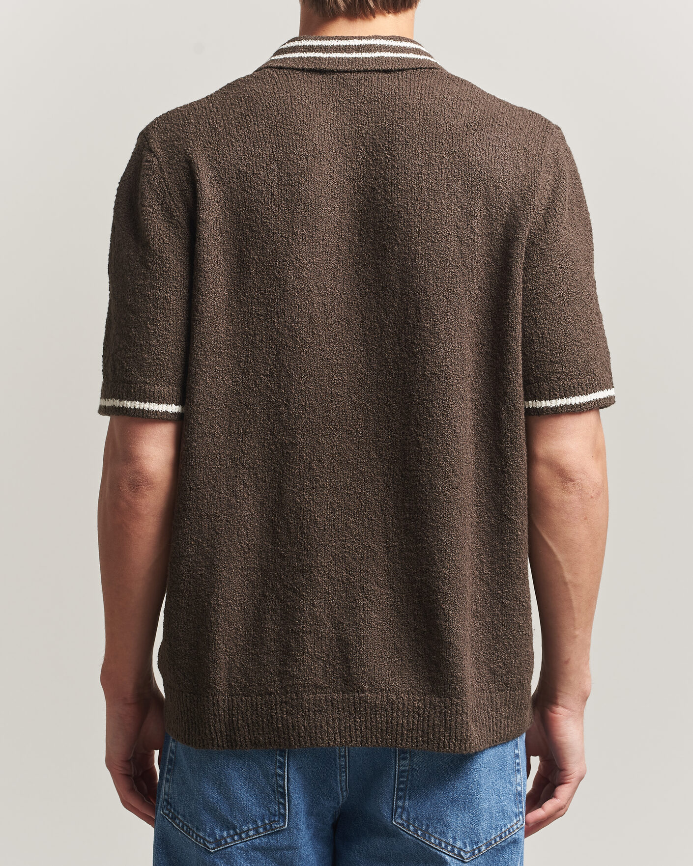 Heren | Polo's | Samsøe Samsøe | Pedro Knitted Polo Turkish Coffee