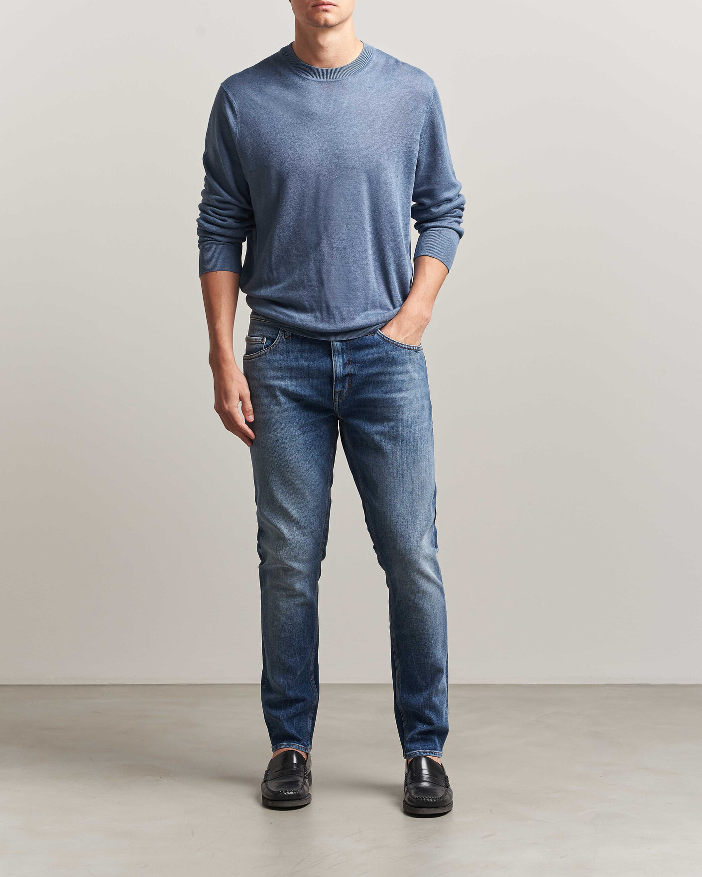 Heren | Broeken | Tiger of Sweden | Pistolero Jeans Medium Blue