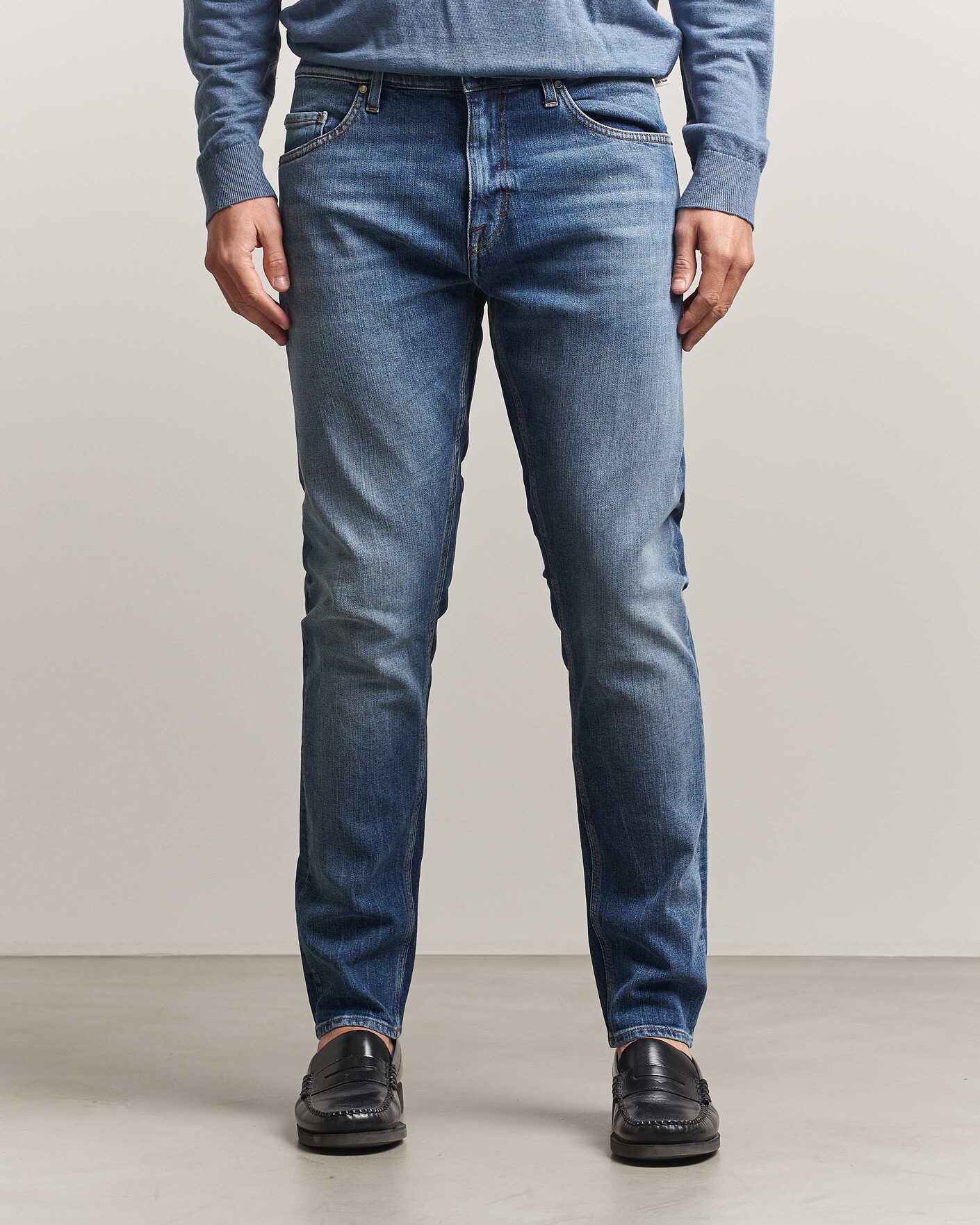 Heren | Broeken | Tiger of Sweden | Pistolero Jeans Medium Blue