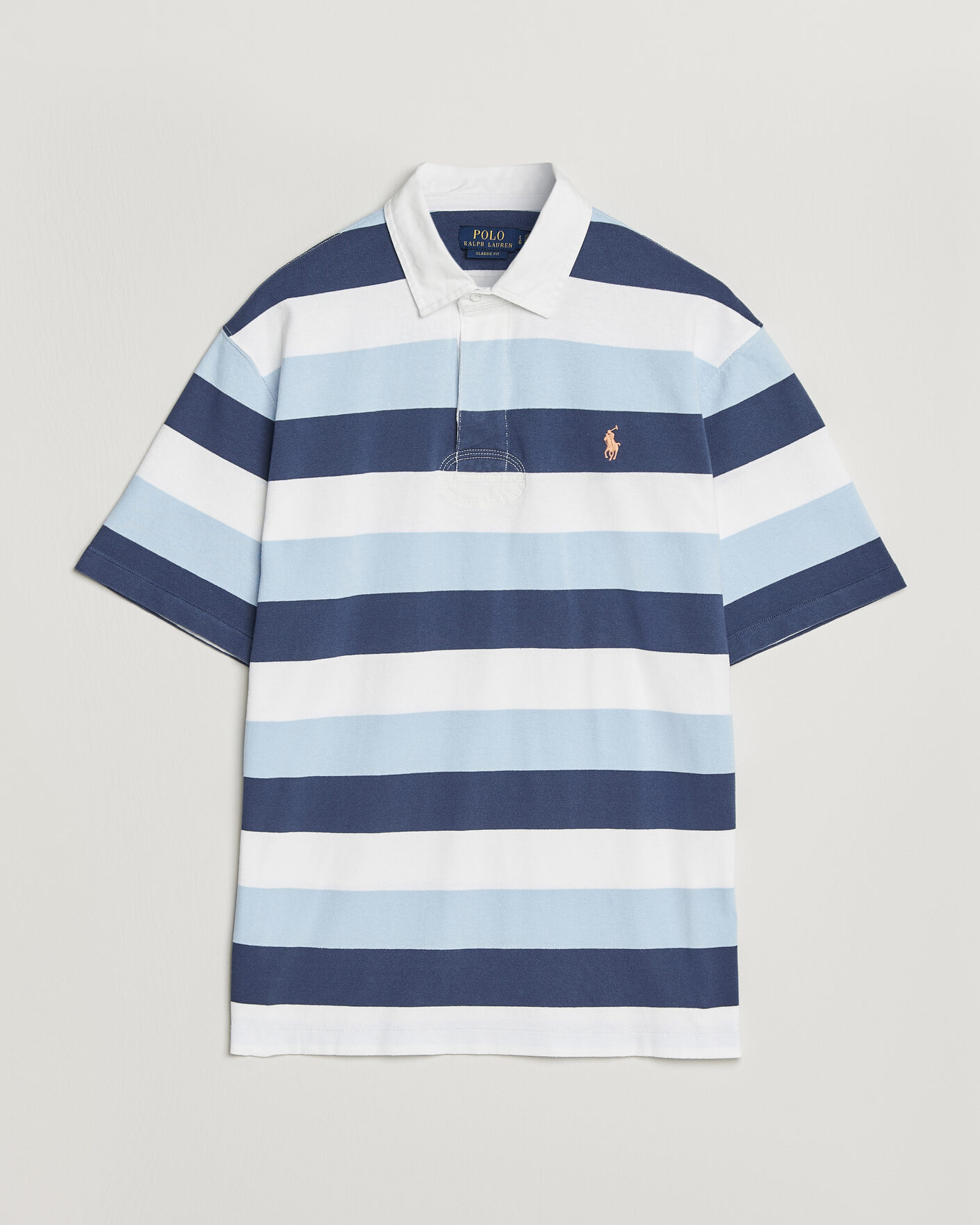 Heren | Polo's | Polo Ralph Lauren | Block Stripe Polo Office Blue