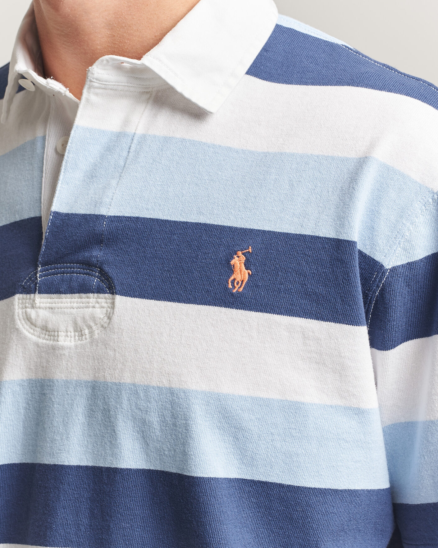 Heren | Polo's | Polo Ralph Lauren | Block Stripe Polo Office Blue