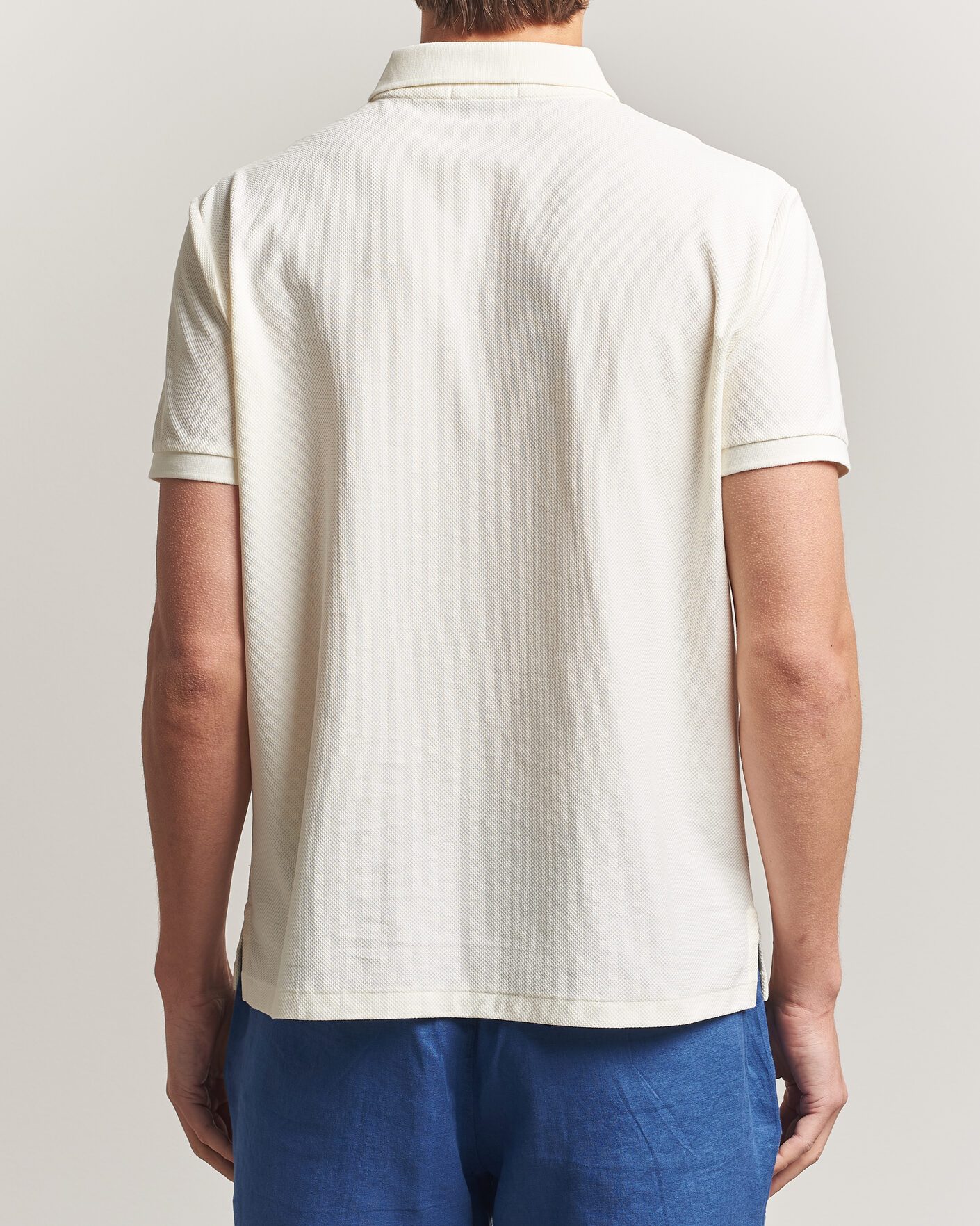 Heren | Polo's | Polo Ralph Lauren | Honeycomb Texture Polo Pale Cream