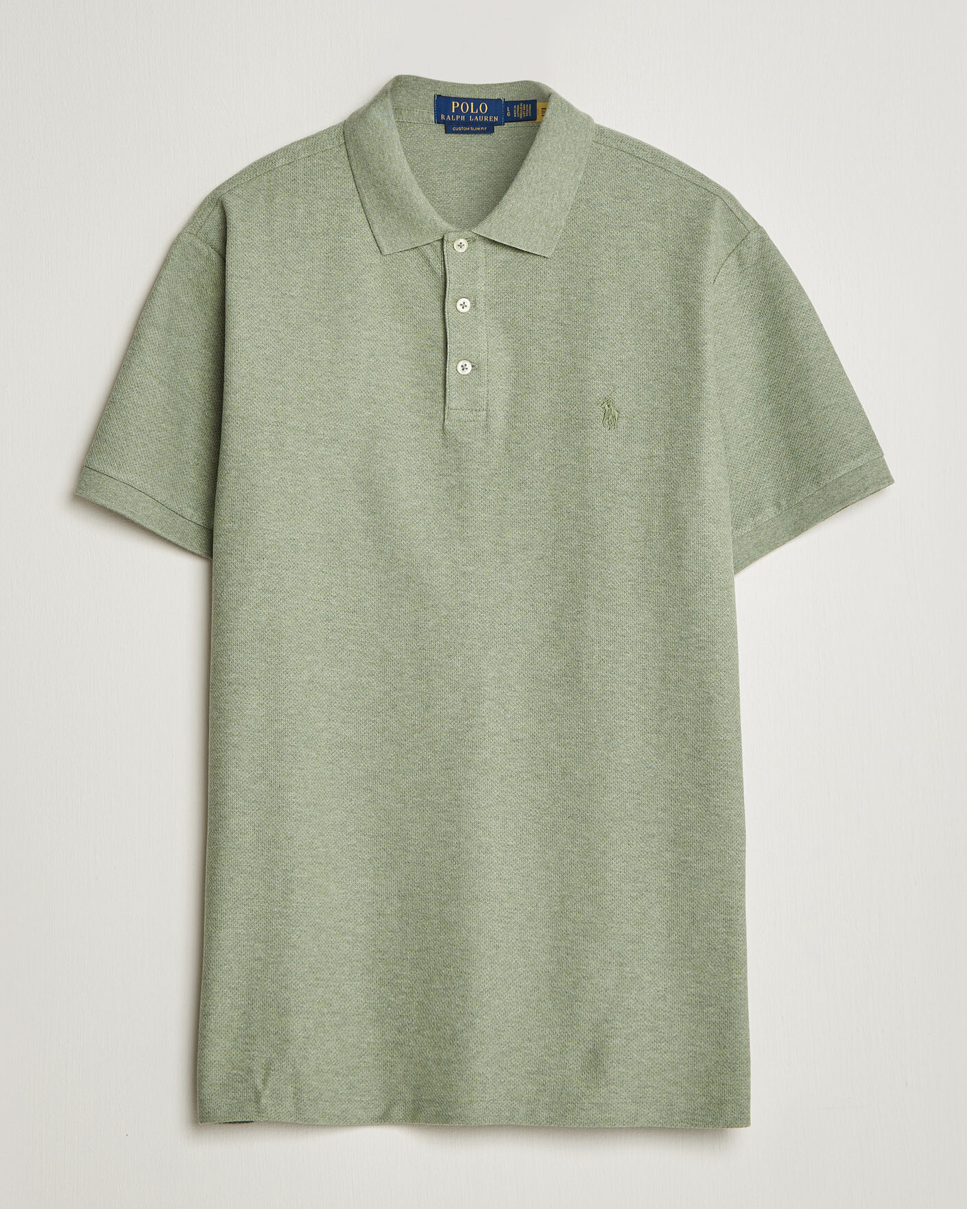 Heren | Polo's | Polo Ralph Lauren | Honeycomb Texture Polo Greenery Heather