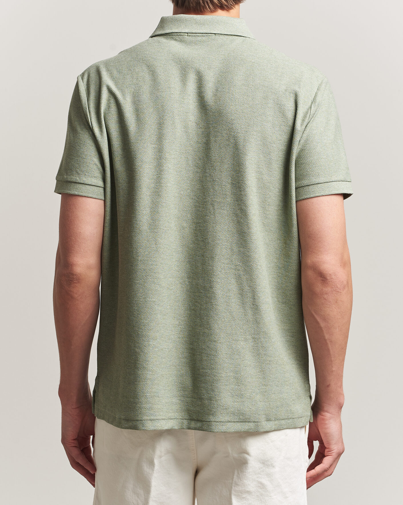 Heren | Polo's | Polo Ralph Lauren | Honeycomb Texture Polo Greenery Heather