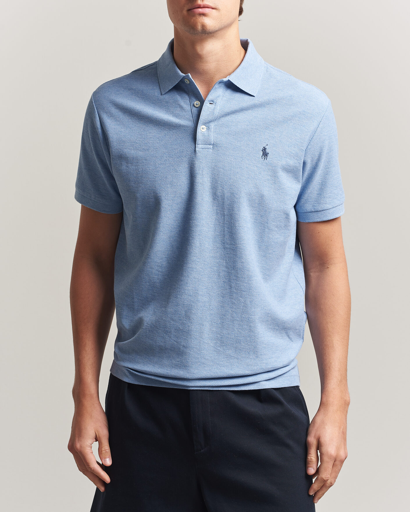 Heren | Polo's | Polo Ralph Lauren | Honeycomb Texture Polo Isle Heather