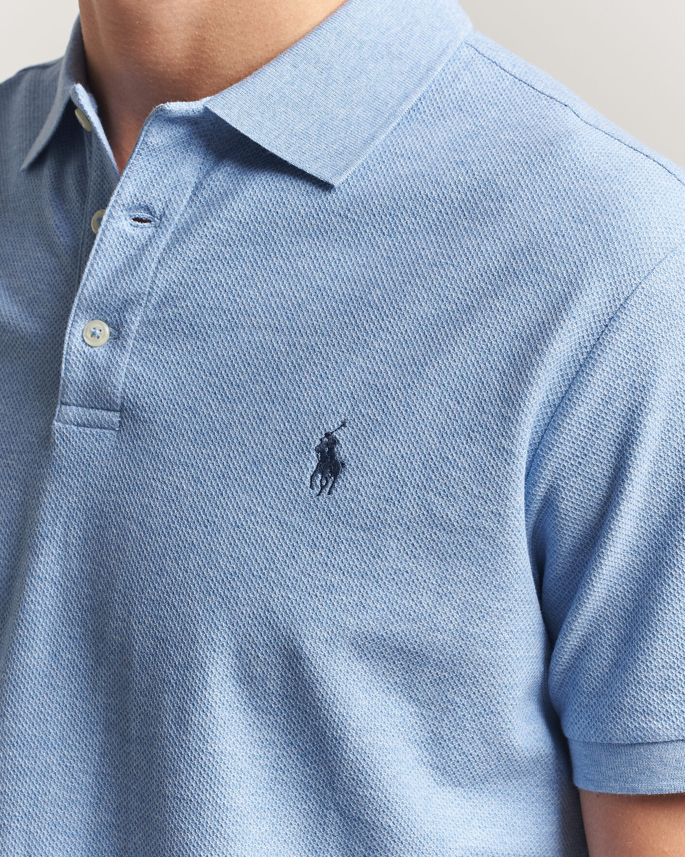 Heren | Polo's | Polo Ralph Lauren | Honeycomb Texture Polo Isle Heather
