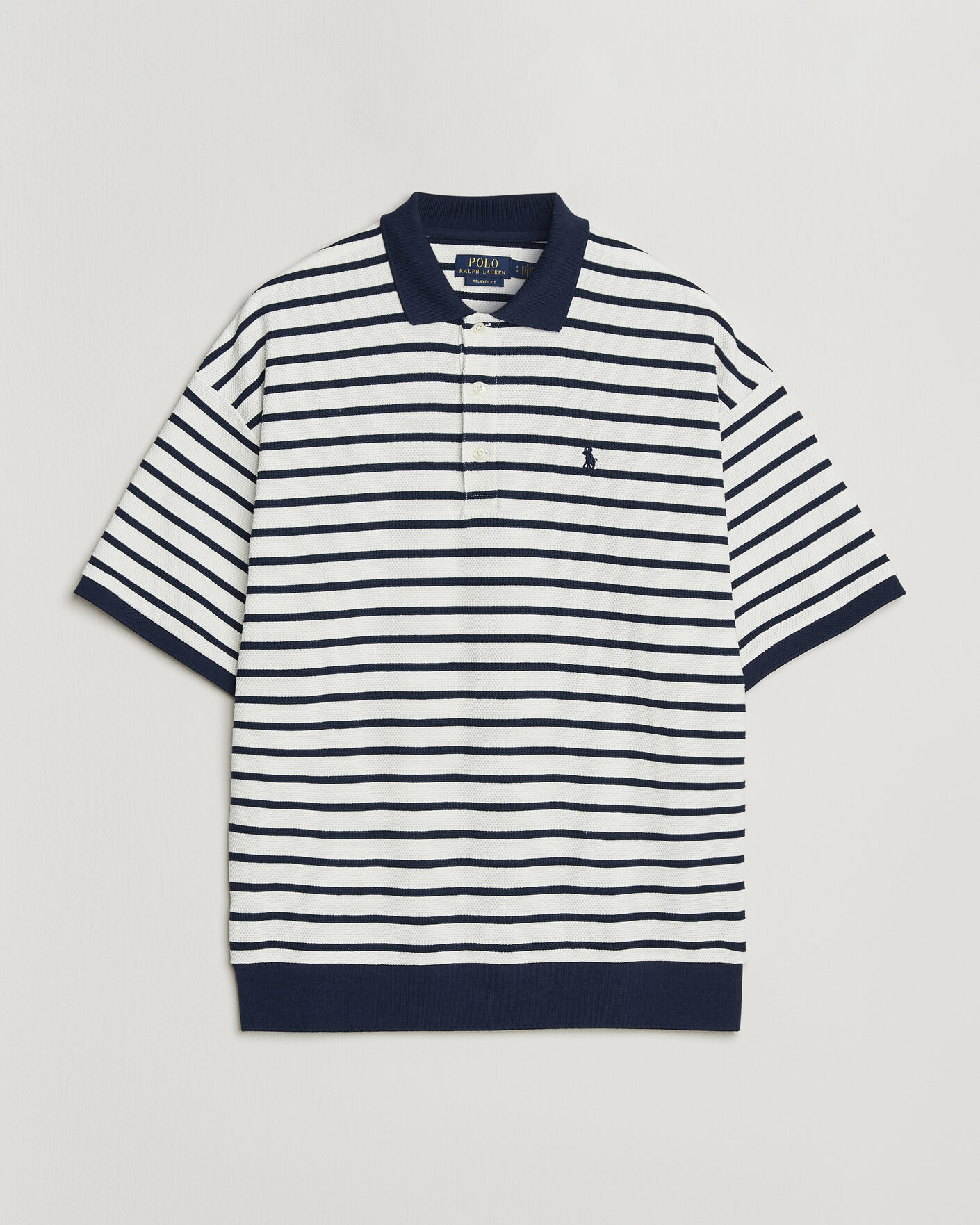 Heren | Polo's | Polo Ralph Lauren | Jacquard Interlock Striped Polo Nevis/Newport Navy
