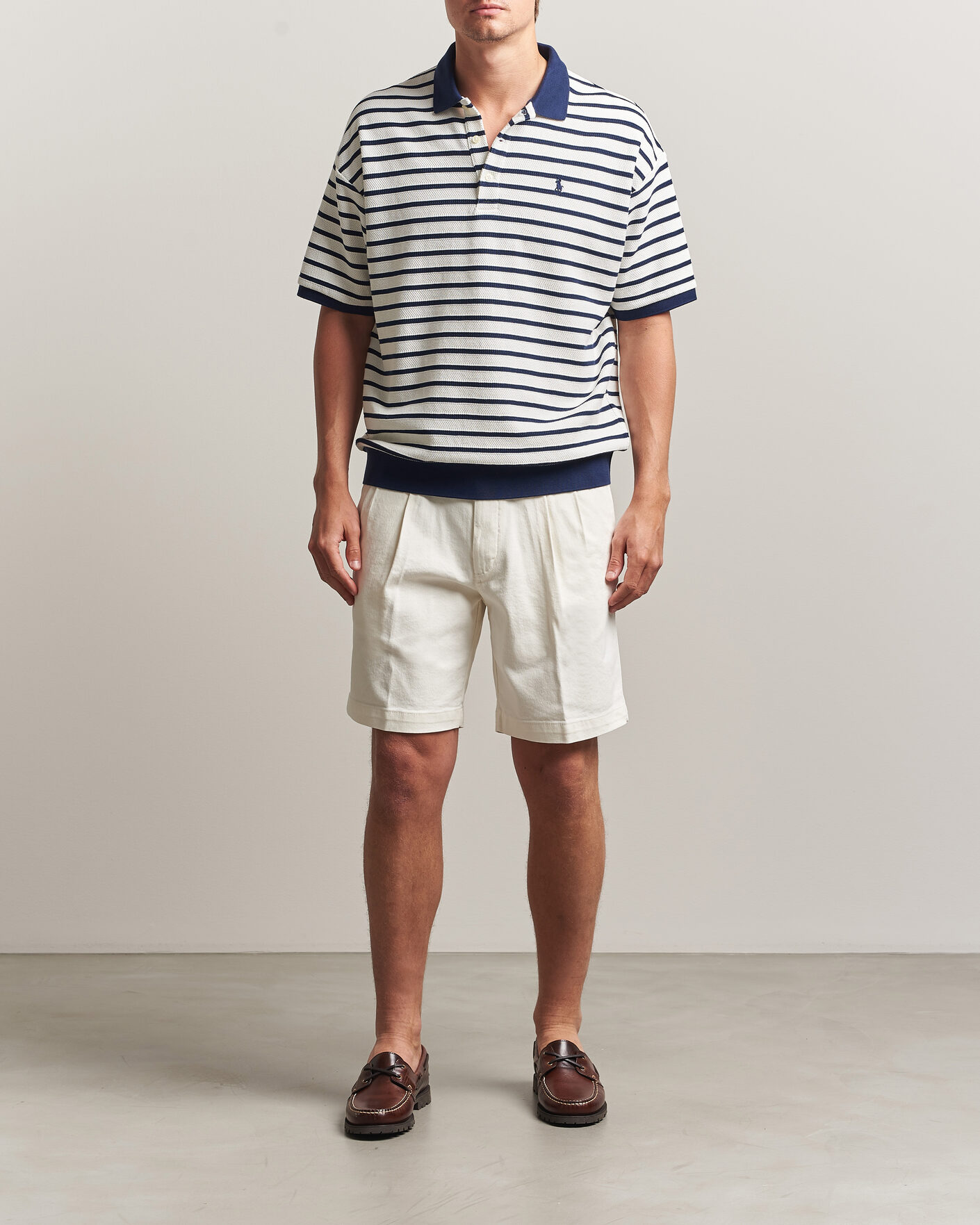 Heren | Polo's | Polo Ralph Lauren | Jacquard Interlock Striped Polo Nevis/Newport Navy