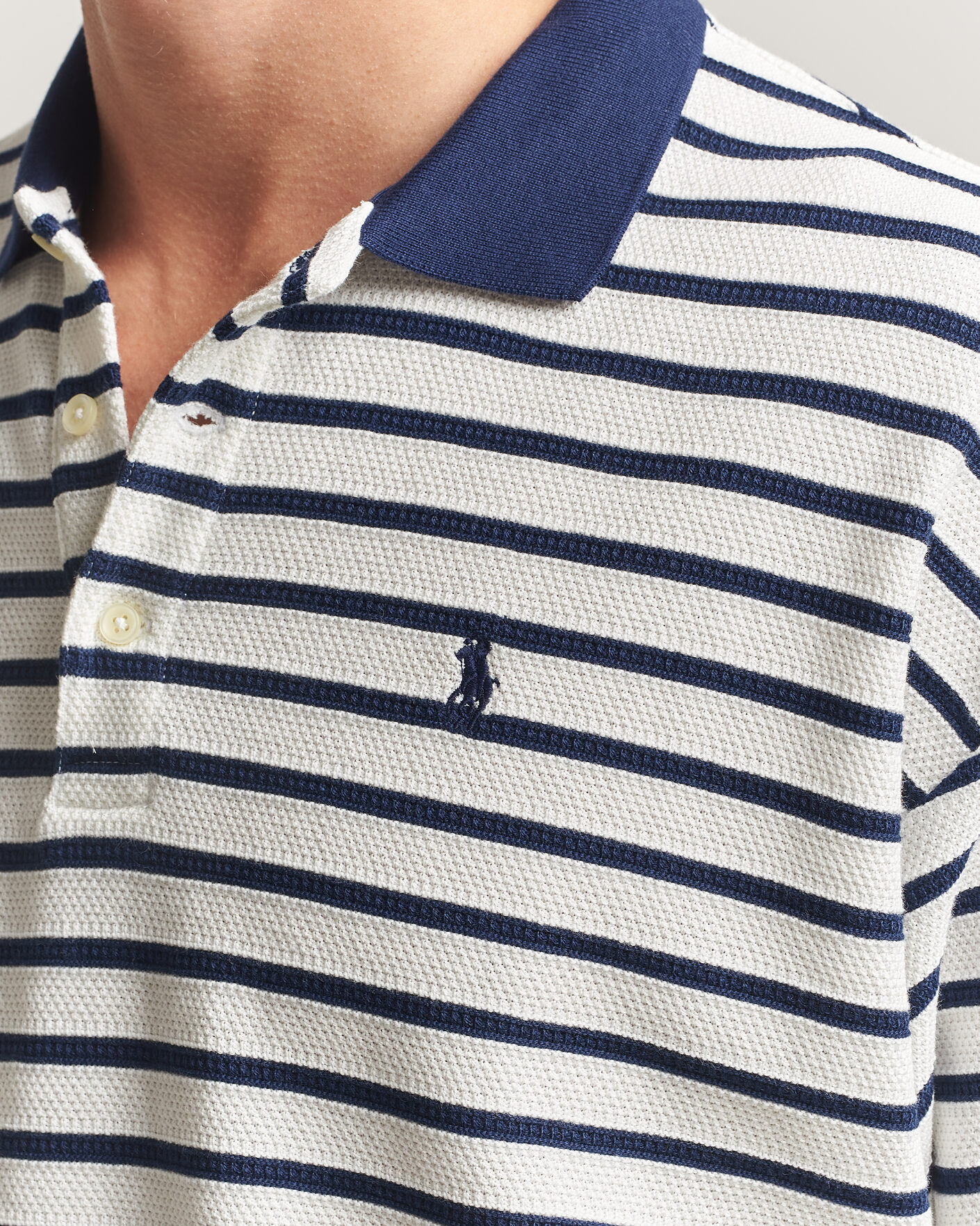 Heren | Polo's | Polo Ralph Lauren | Jacquard Interlock Striped Polo Nevis/Newport Navy