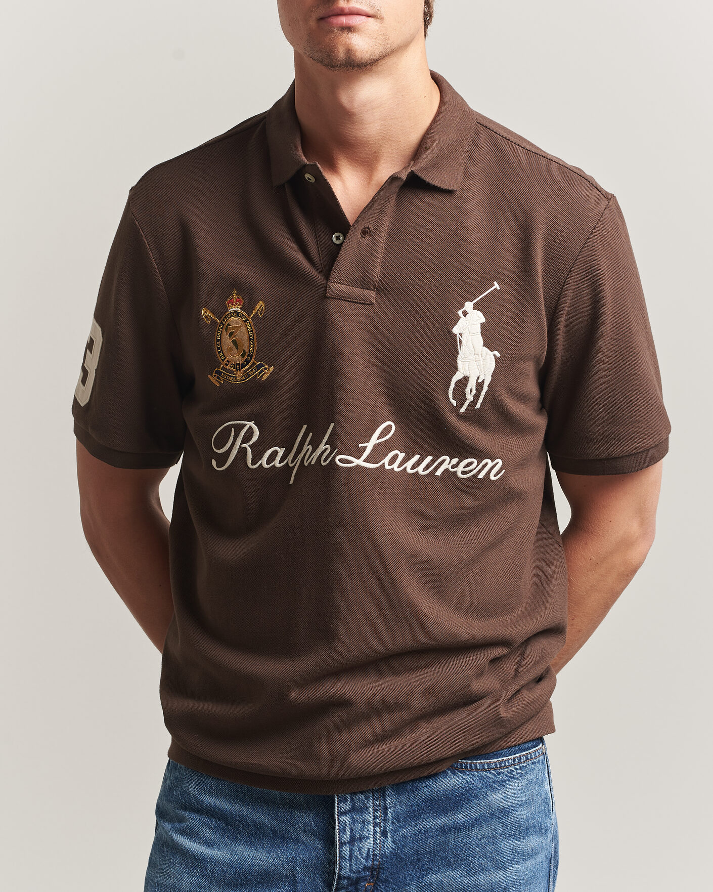 Heren | Polo's | Polo Ralph Lauren | Classic Fit Team Polo Nutmeg Brown