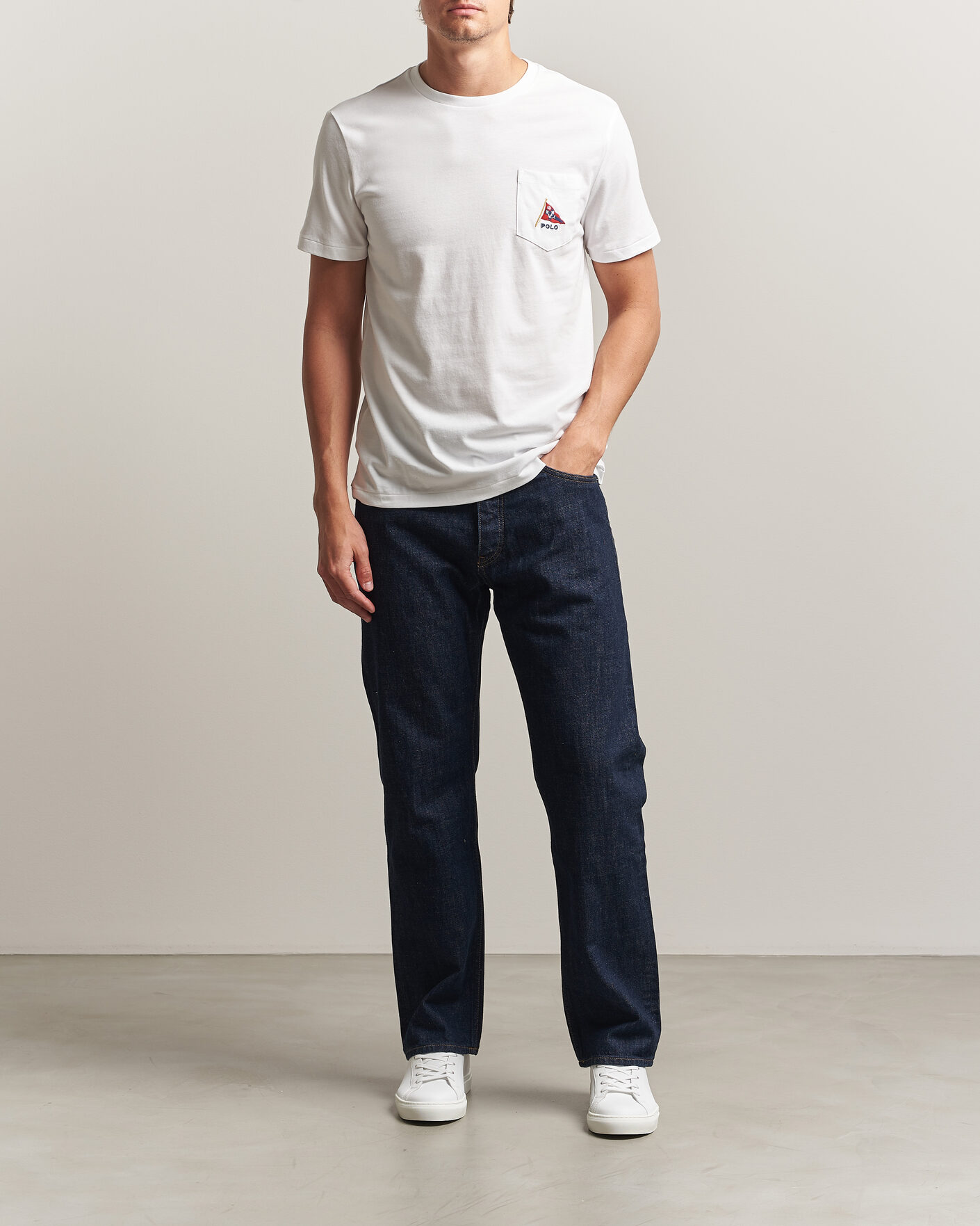 Heren | T-shirts | Polo Ralph Lauren | Backprint Pocket Tee Newport Bear/White