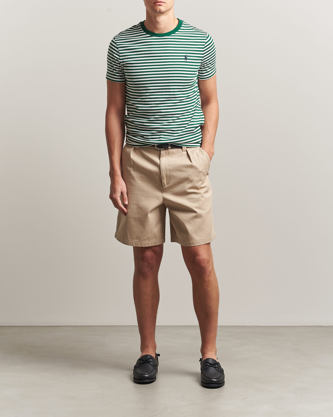 Heren | T-shirts | Polo Ralph Lauren | Crew Neck Striped T-shirt New Forest/White