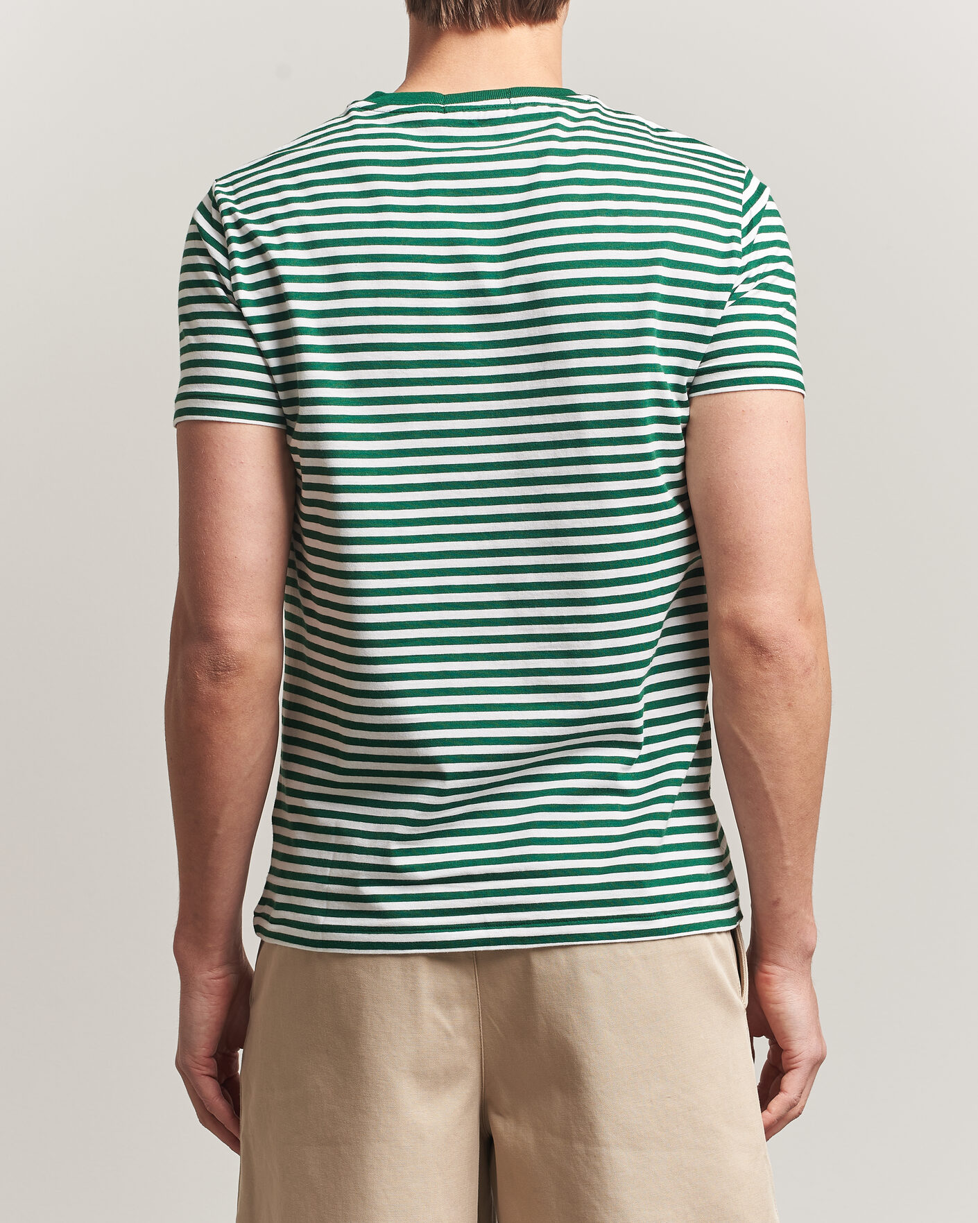 Heren | T-shirts | Polo Ralph Lauren | Crew Neck Striped T-shirt New Forest/White