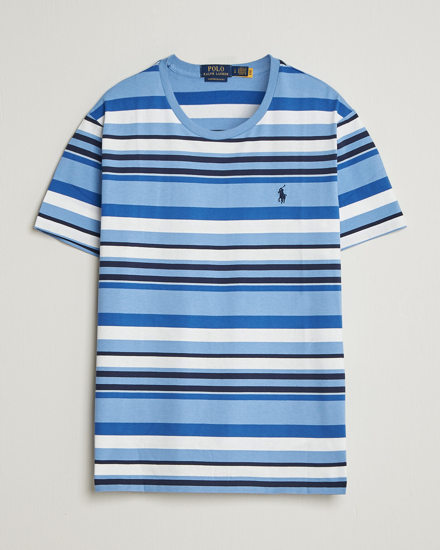Heren | T-shirts | Polo Ralph Lauren | Crew Neck Striped T-shirt Bristol Blue Multi