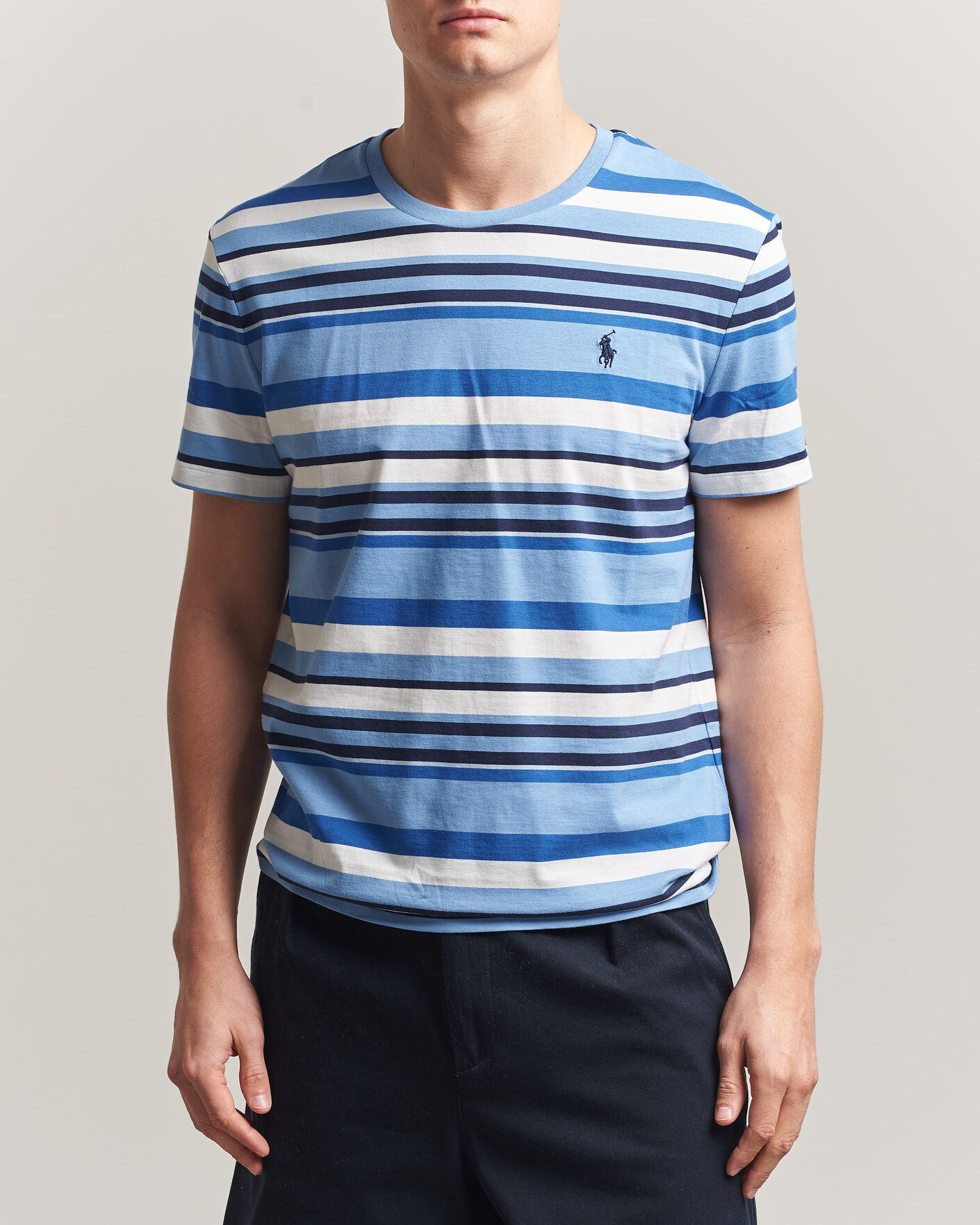 Heren | T-shirts | Polo Ralph Lauren | Crew Neck Striped T-shirt Bristol Blue Multi