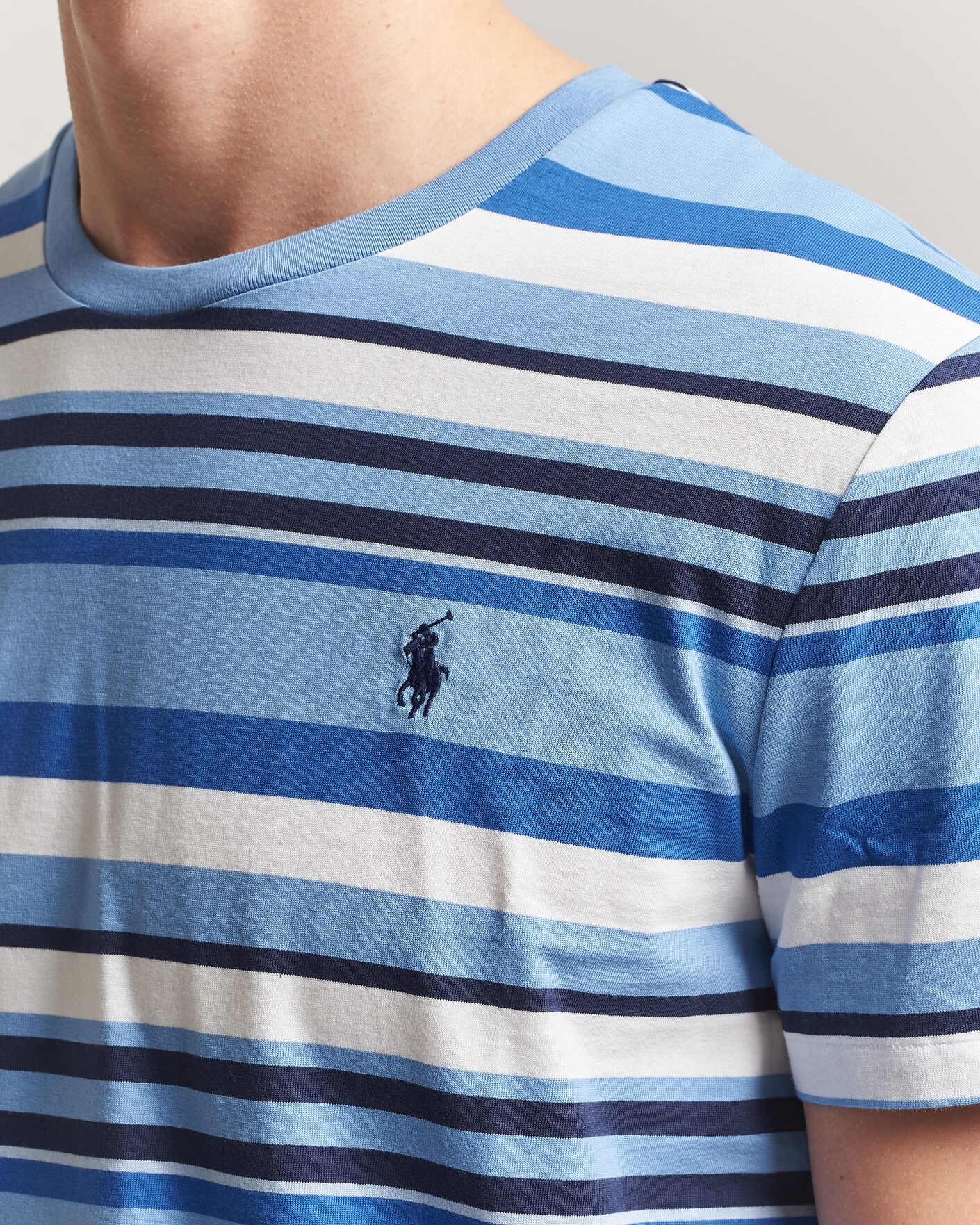 Heren | T-shirts | Polo Ralph Lauren | Crew Neck Striped T-shirt Bristol Blue Multi