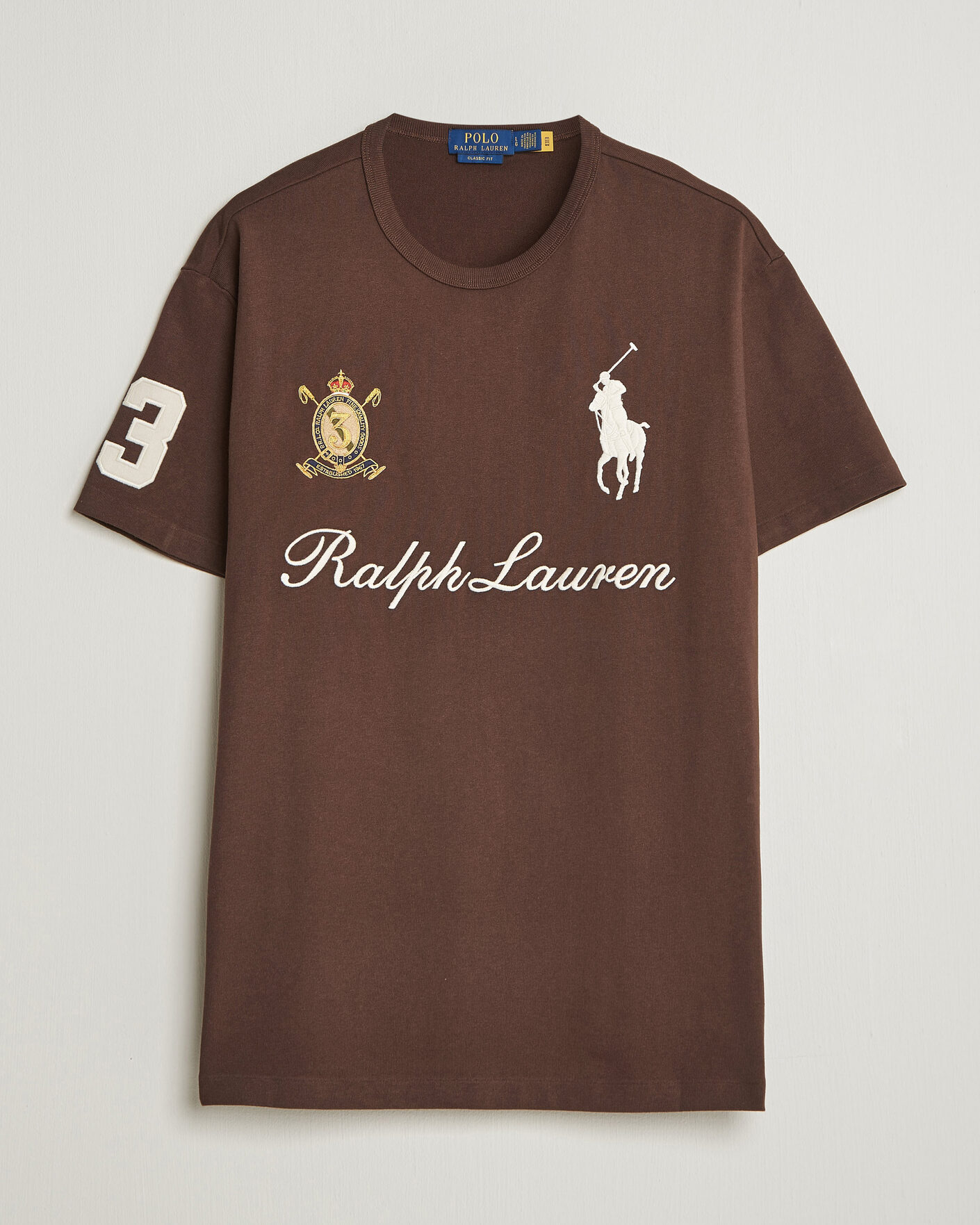 Heren | T-shirts | Polo Ralph Lauren | Classic Fit Team T-shirt Nutmeg Brown