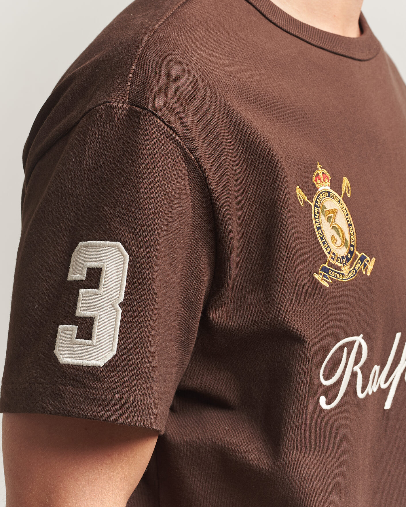 Heren | T-shirts | Polo Ralph Lauren | Classic Fit Team T-shirt Nutmeg Brown