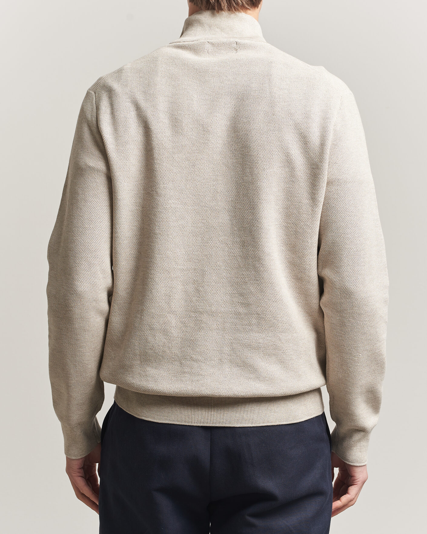 Heren | Truien | Polo Ralph Lauren | Textued Half-Zip Light Walnut Brown Heather