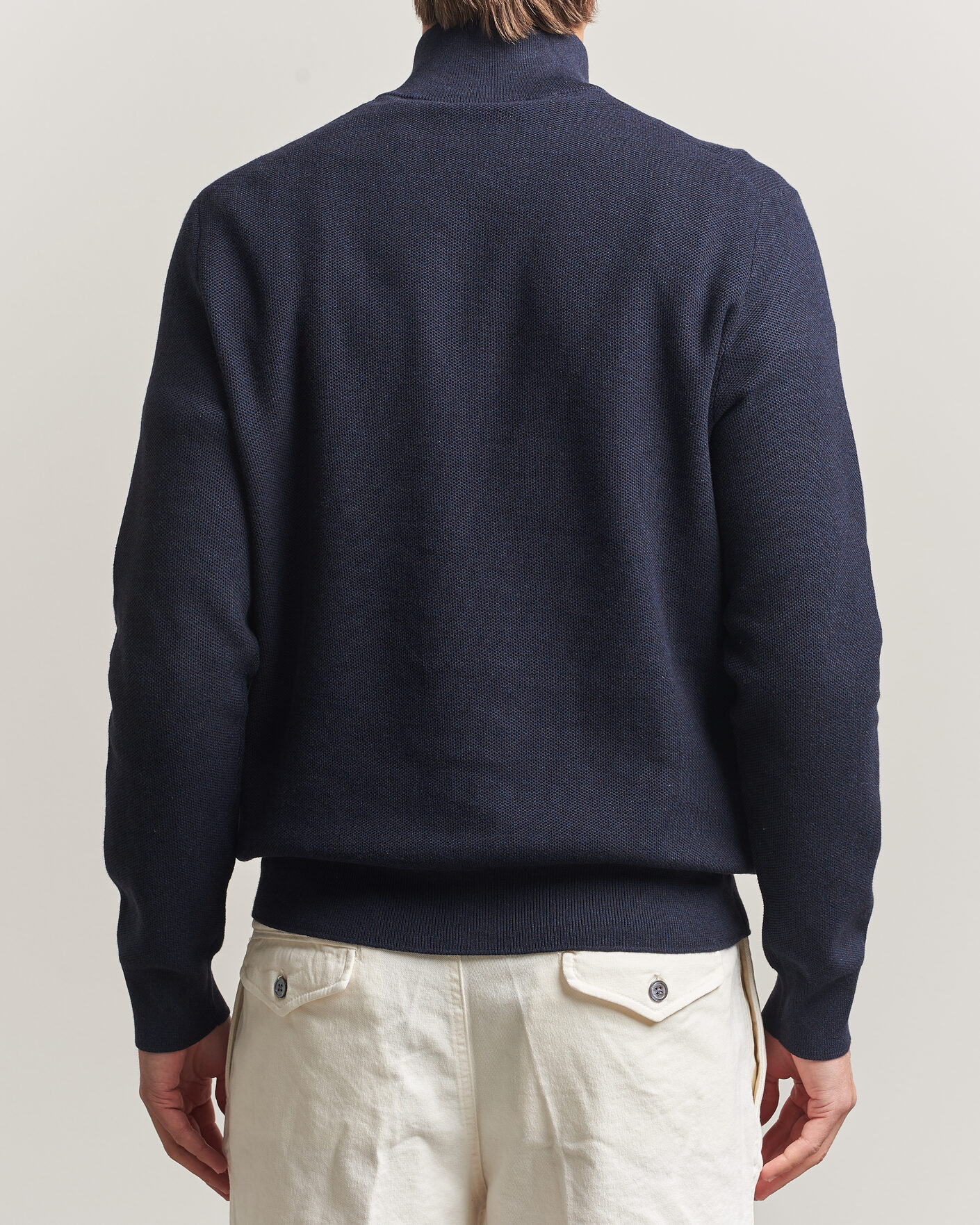 Heren | Truien | Polo Ralph Lauren | Textured Half-Zip Navy Heather