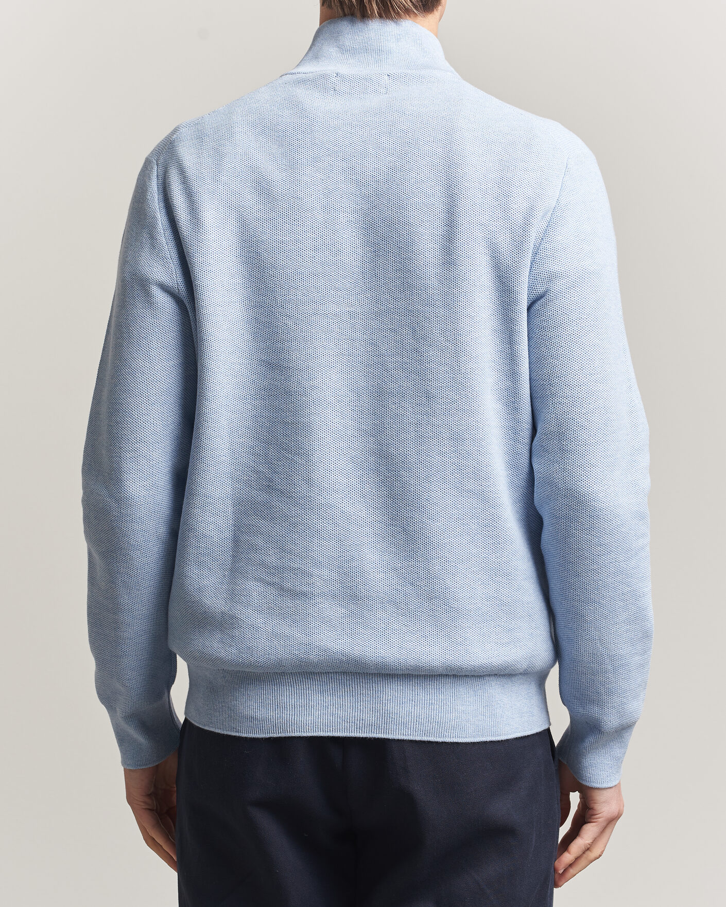 Heren | Truien | Polo Ralph Lauren | Textured Half-Zip Blue Hyacinth Heather