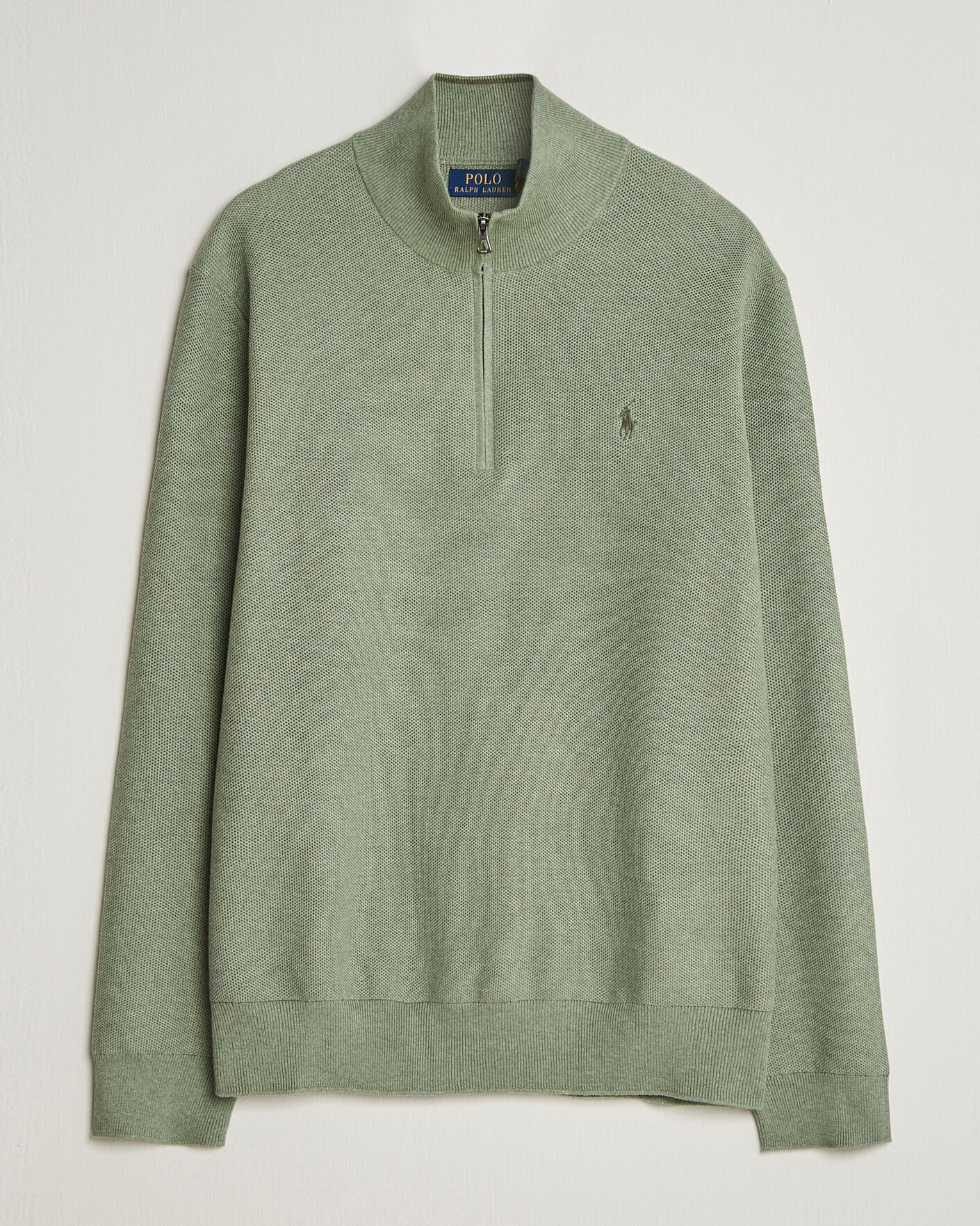 Heren | Truien | Polo Ralph Lauren | Textured Half-Zip Fern Green Heather