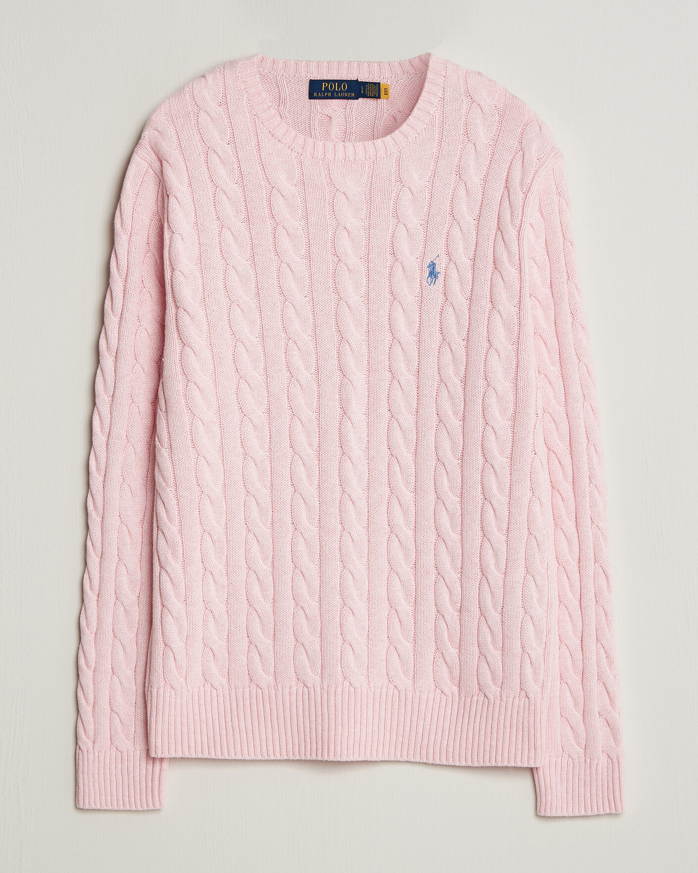 Heren | Truien | Polo Ralph Lauren | Cotton Cable Pullover Ballet Pink Heather