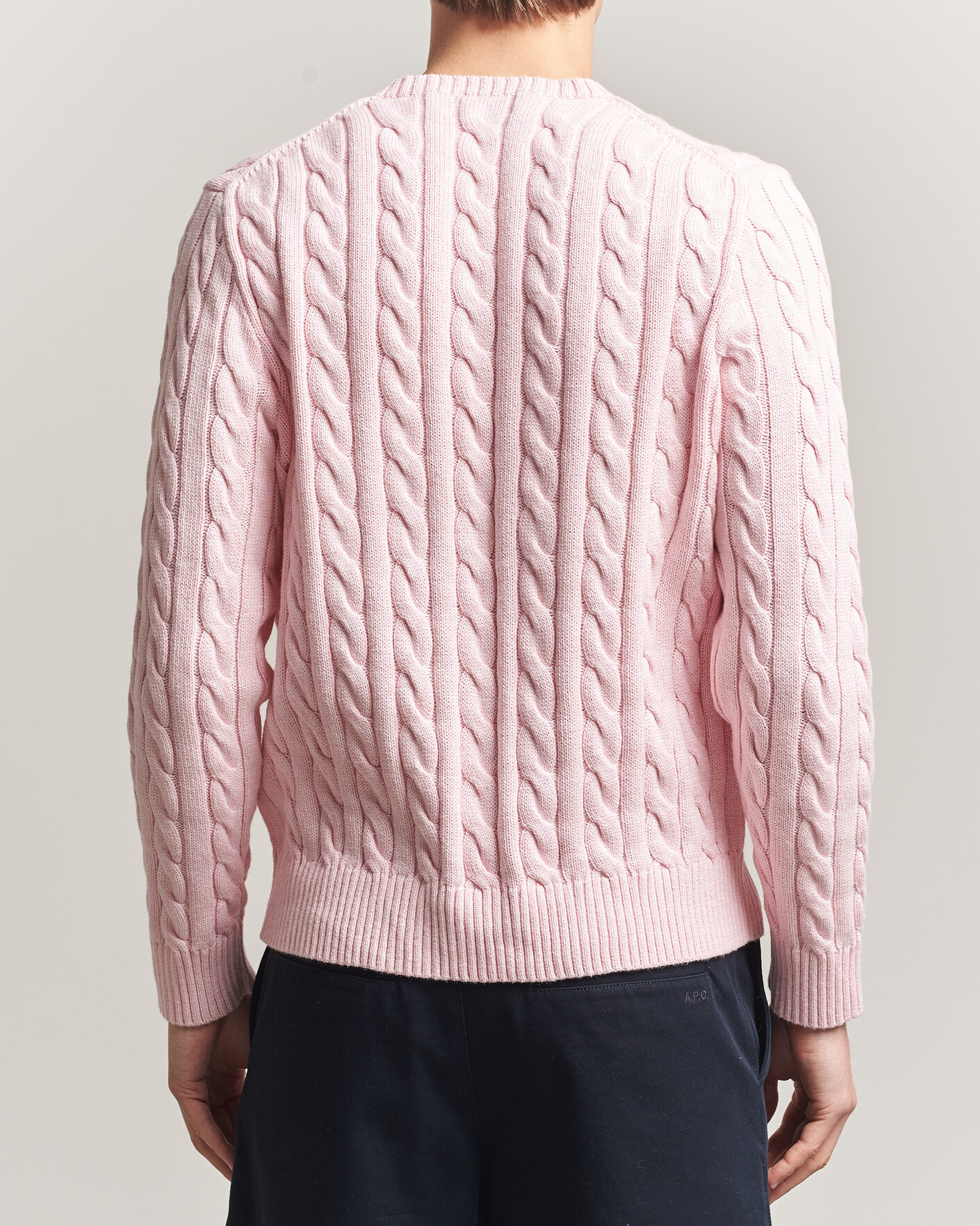 Heren | Truien | Polo Ralph Lauren | Cotton Cable Pullover Ballet Pink Heather
