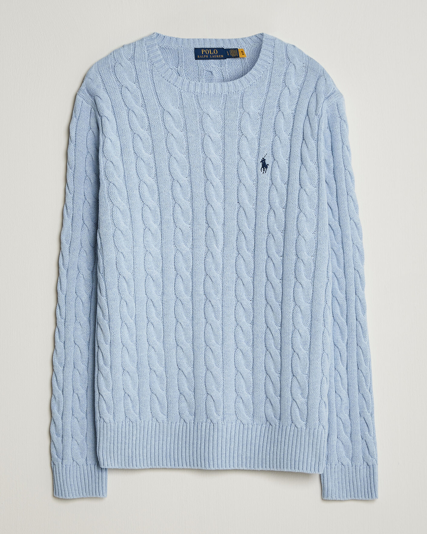 Heren | Truien | Polo Ralph Lauren | Cotton Cable Pullover Blue Hyacinth Heather