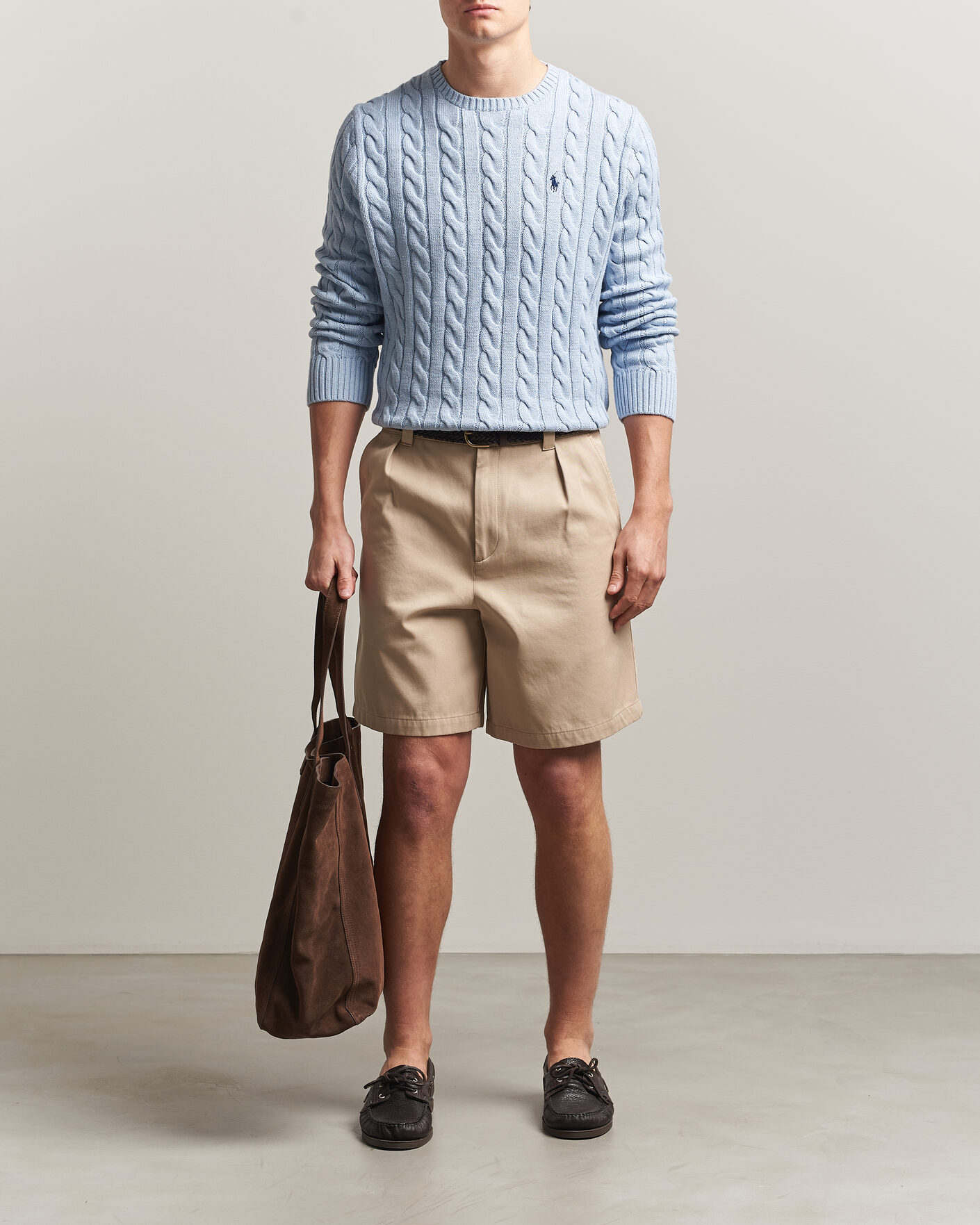 Heren | Truien | Polo Ralph Lauren | Cotton Cable Pullover Blue Hyacinth Heather