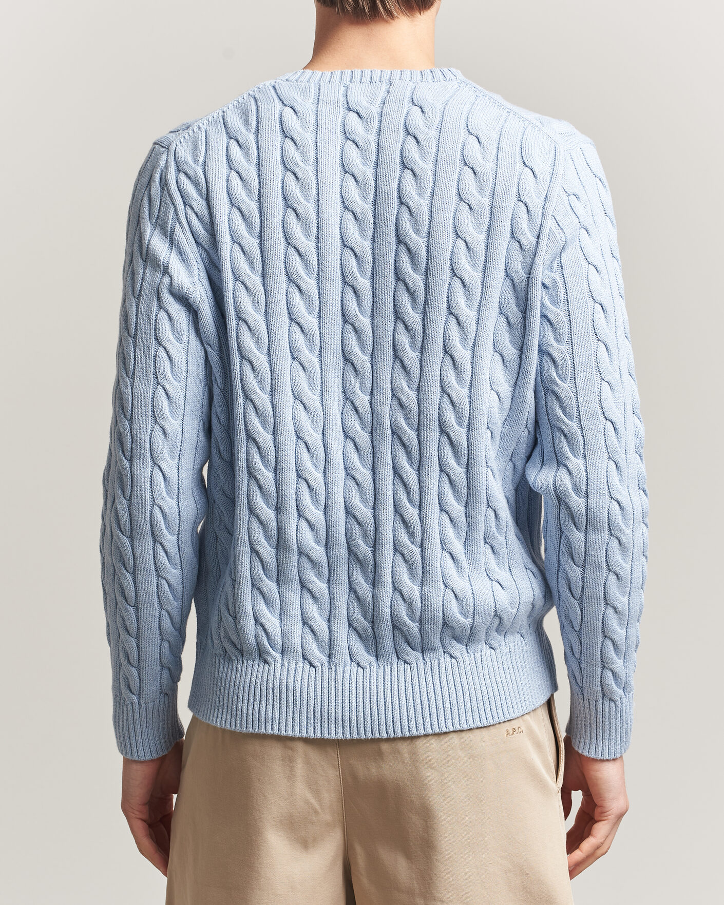 Heren | Truien | Polo Ralph Lauren | Cotton Cable Pullover Blue Hyacinth Heather